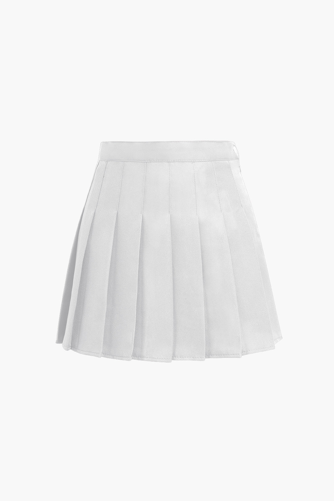 Basic pleated mini skirt