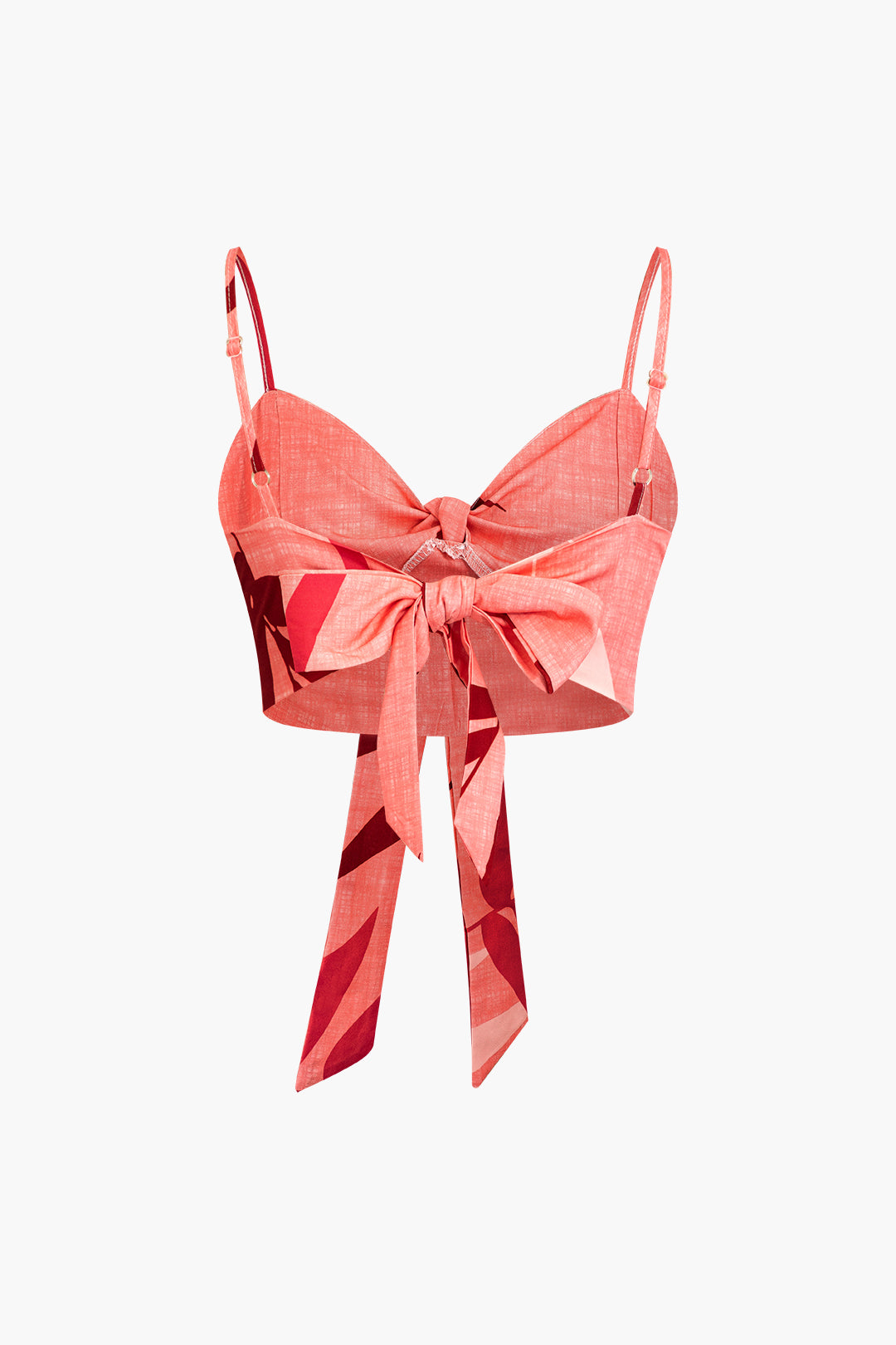 Bamboo leaf print cami top and pants set