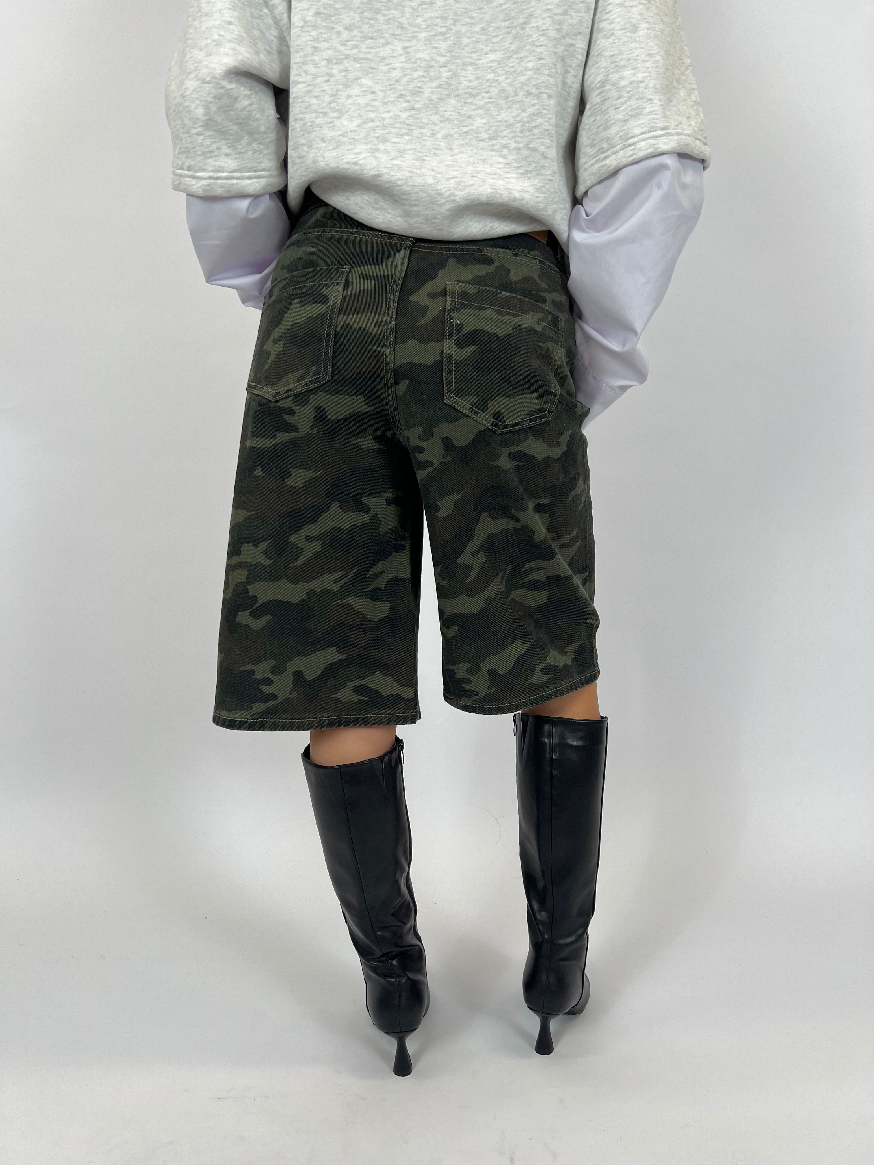 Women’s Camo Cargo Jorts – Stylish & Comfortable Casual Shorts