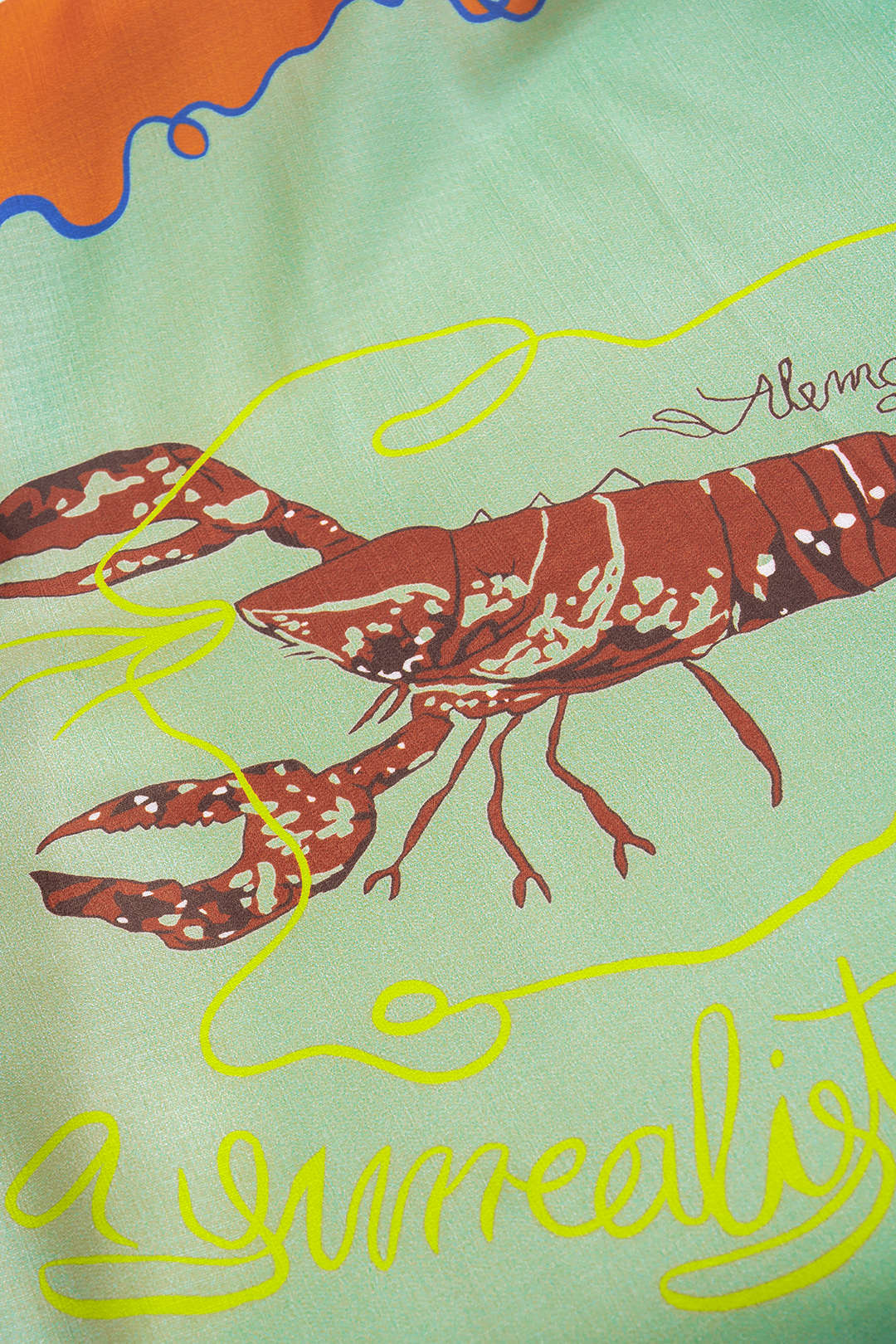 Abstract Print Tie-Up Short Sleeve Shirt And Pants Set