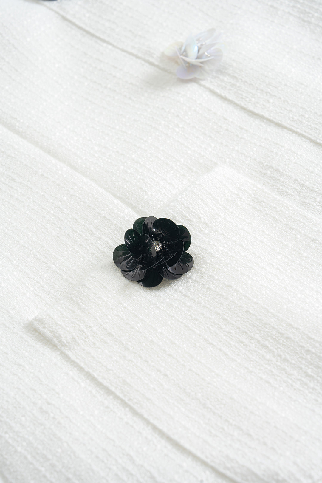 3D Floral Decor Sleeveless Mini Dress