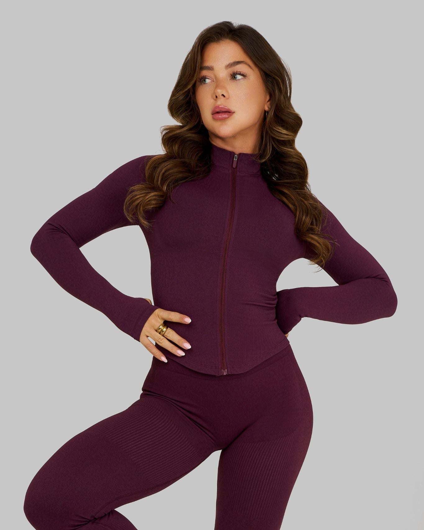 Elevate Sculpt Shapewear Jacket | Winter Plum