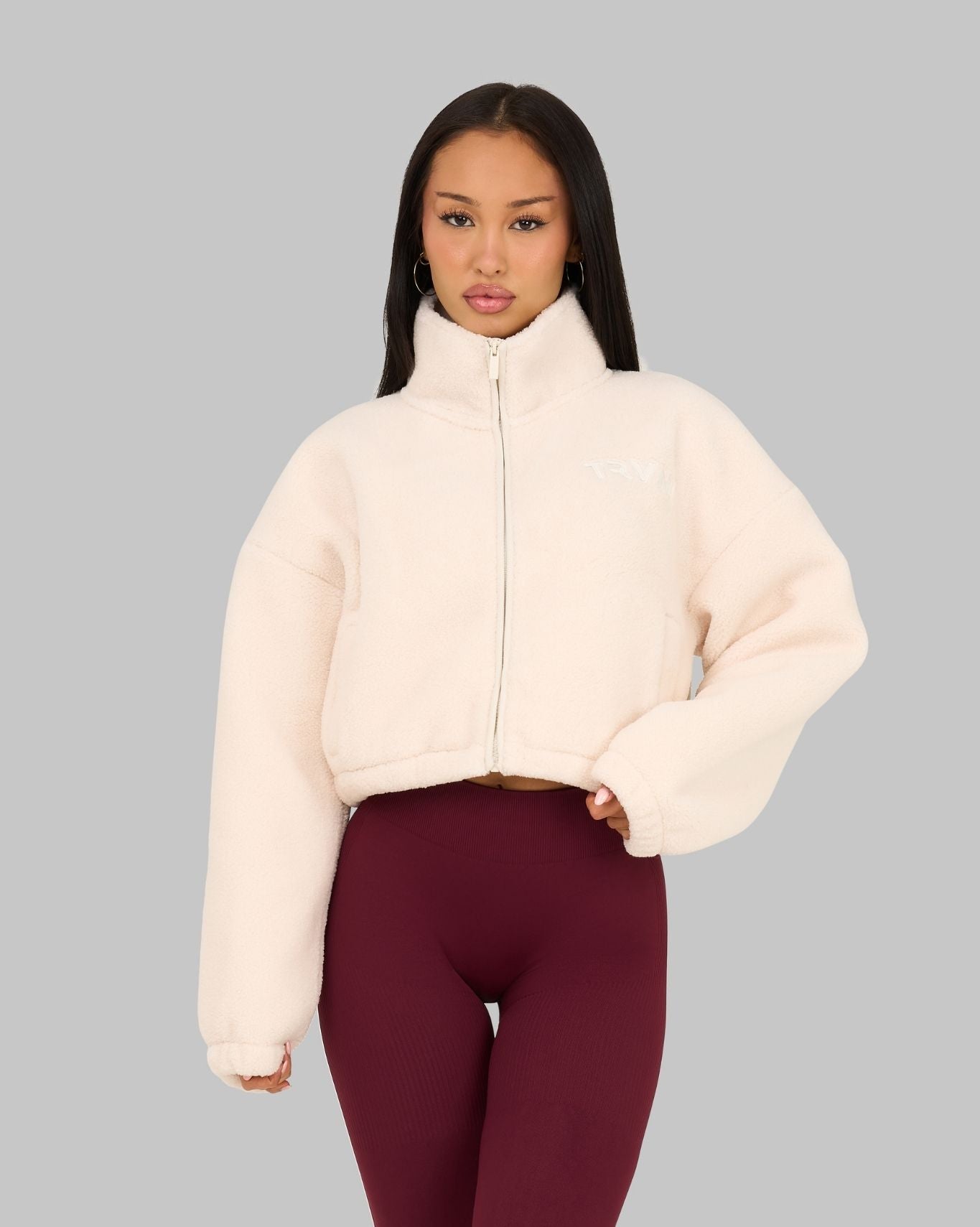 Essential Teddy Fleece Jacket | White