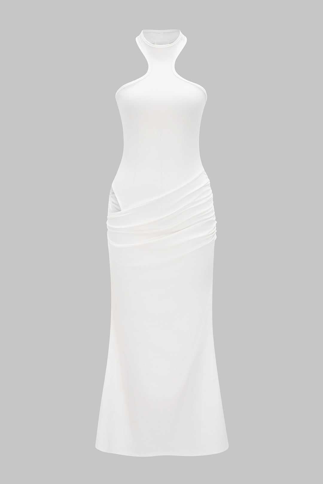 Asymmetrical Cut Out Sleeveless Maxi Dress