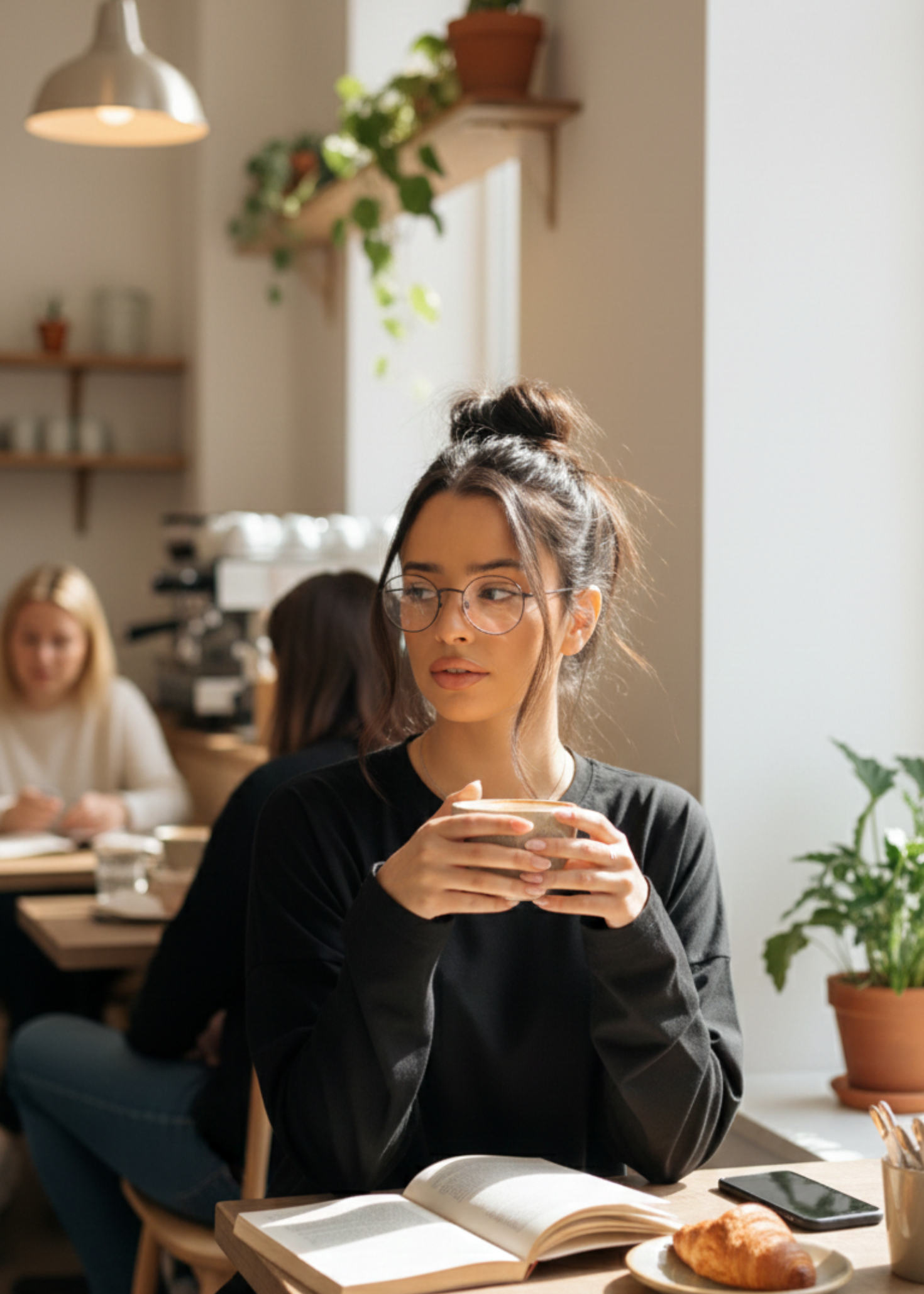 Women’s Oversized Black Long-Sleeve Top – Effortlessly Relaxed & Comfortable Fit