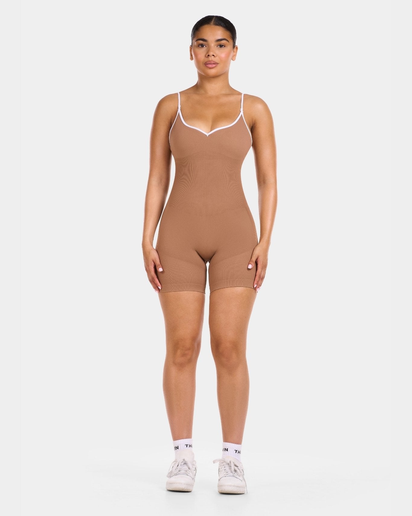 Hotline Multi-Way Sculpt Seamless Bodysuit | Caramel