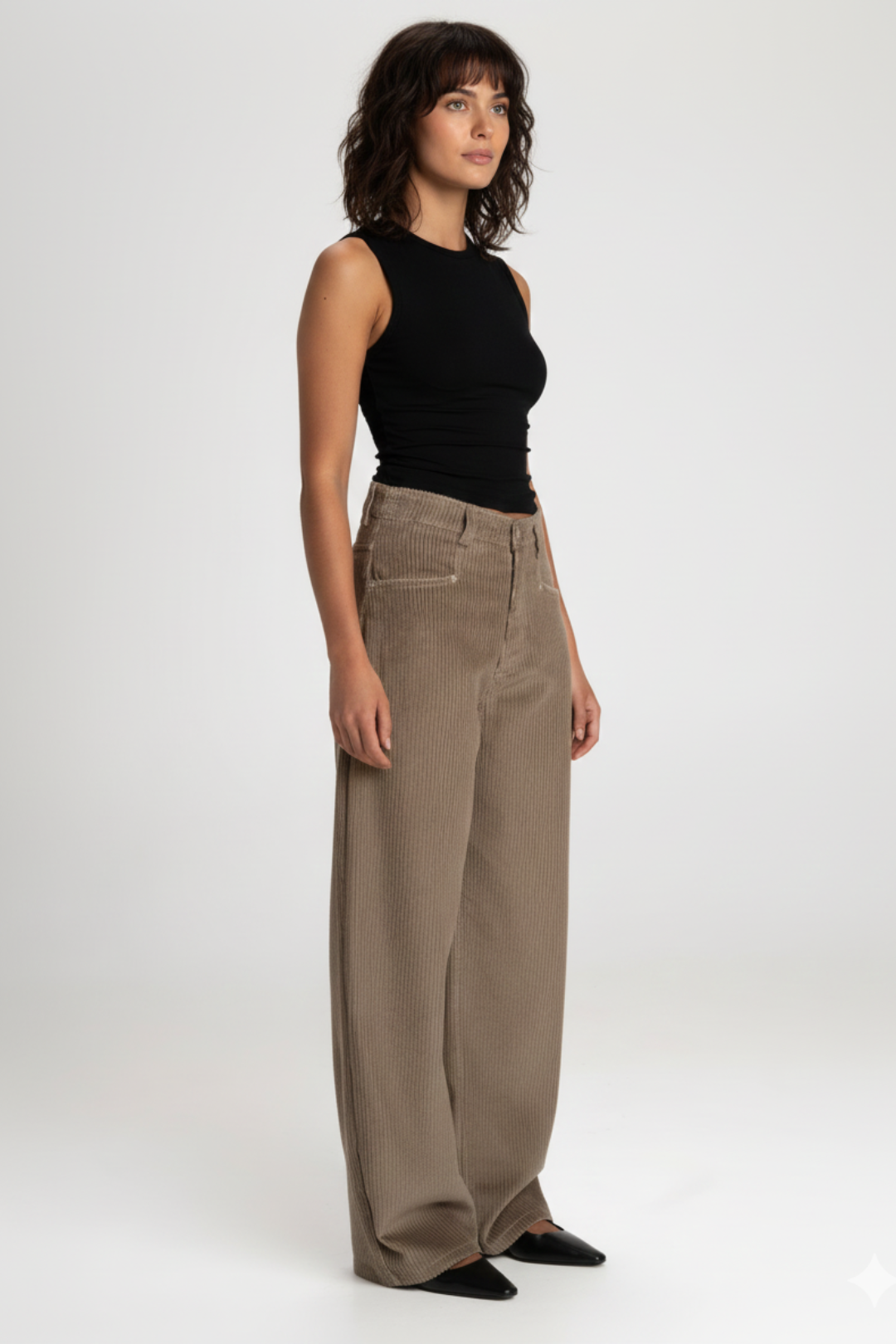 Ava Corduroy Barrel Trousers
