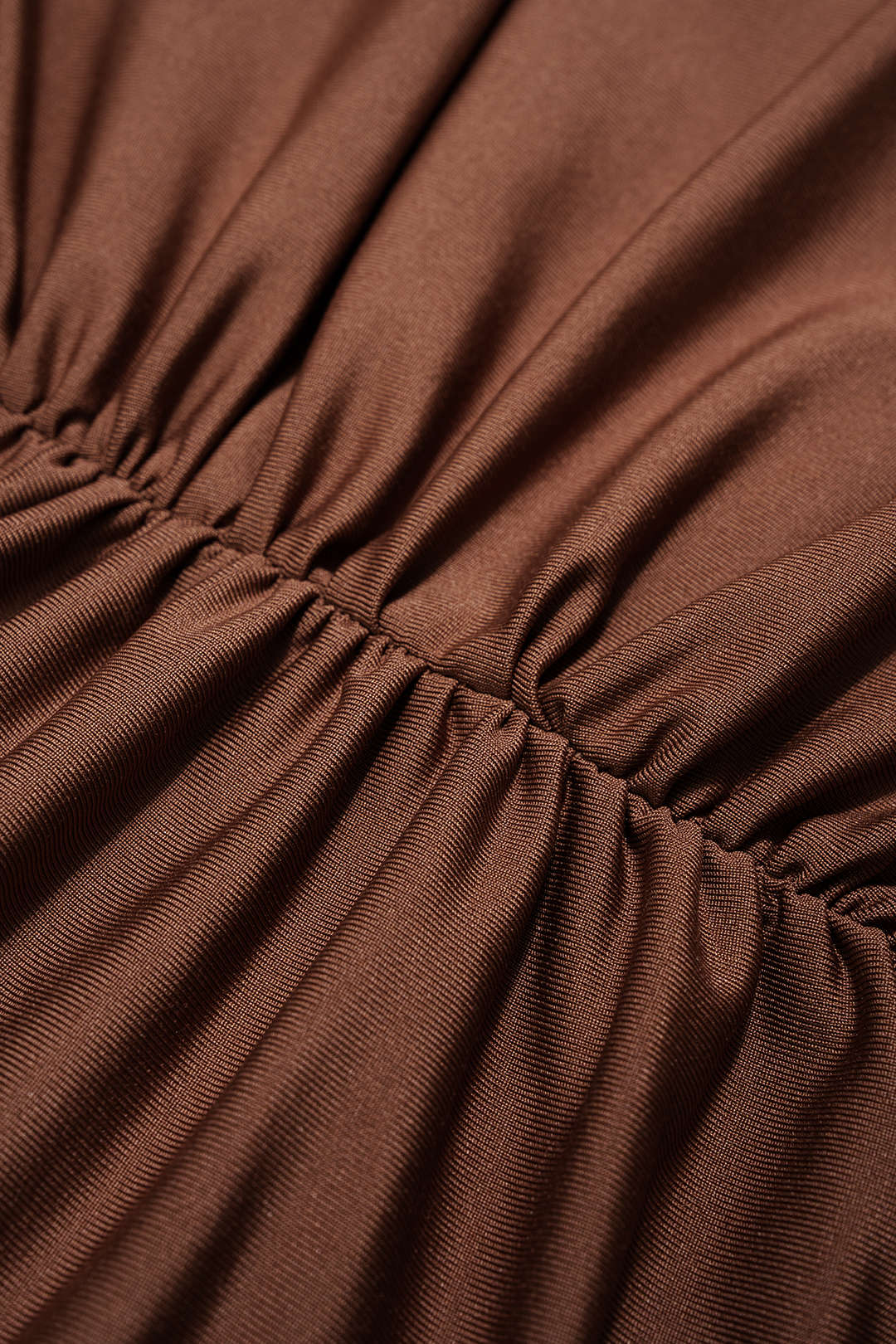 Asymmetrical Neck Ruched Long Sleeve Mini Dress