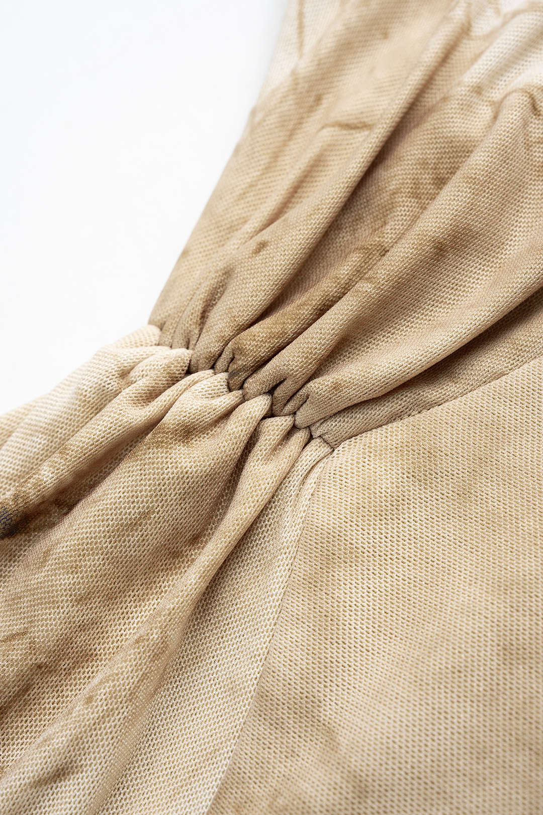 Abstract Print Asymmetrical Ruched Ruffle Hem Slip Sleeveless Maxi Dress