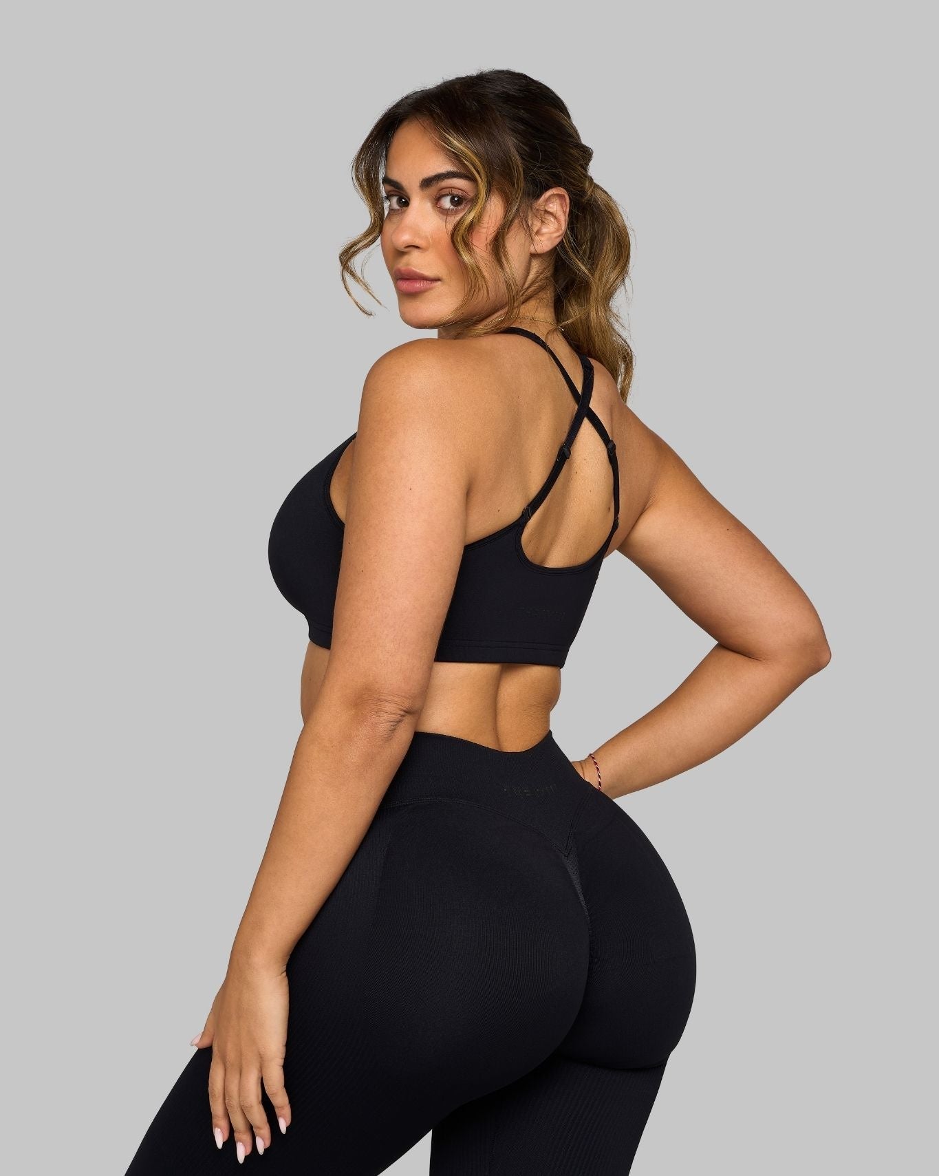 Chiara Sweetheart Impact Bra | Pure Black