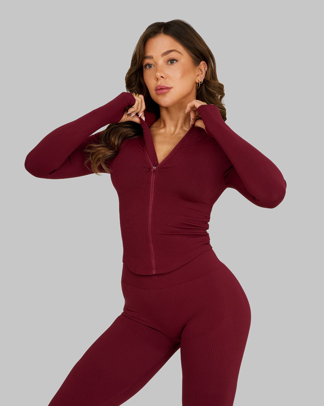 Elevate Sculpt Shapewear Jacket | Fine Wine
