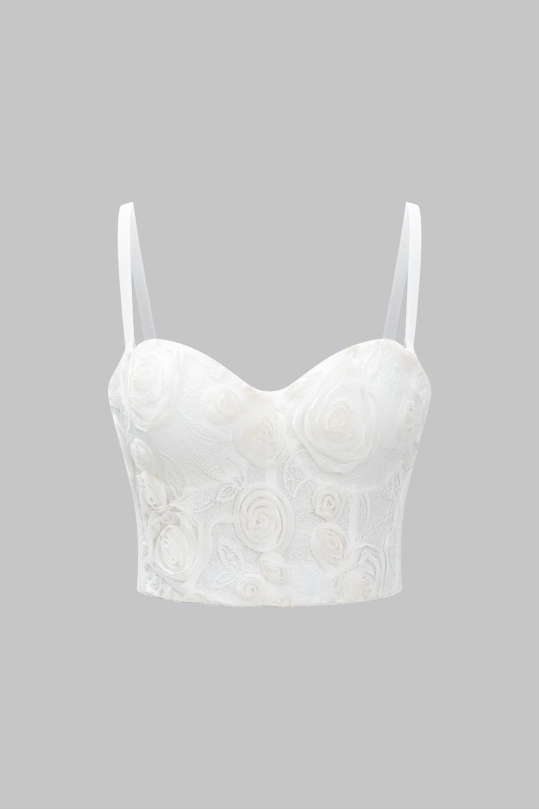 3D Floral Backless Cami Top