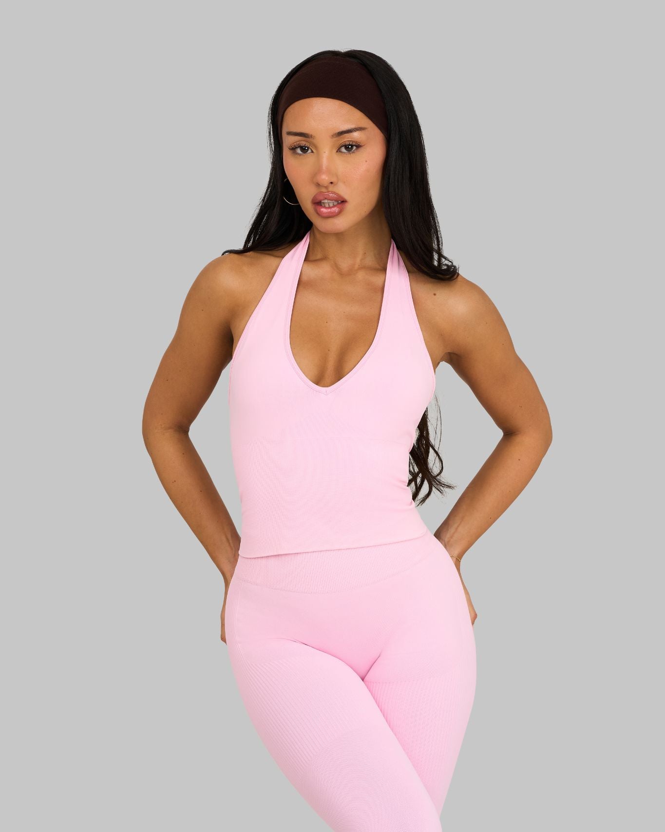 Chiara Sculpting Shapewear Top Halterneck | Candy Pink