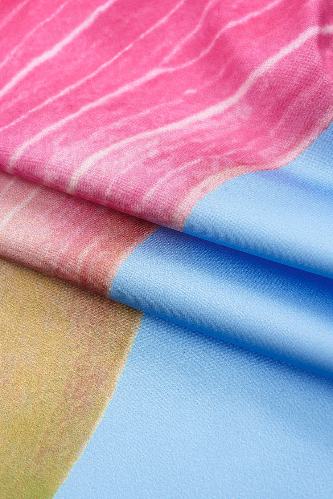 Abstract Print Backless Top and Skirt Set