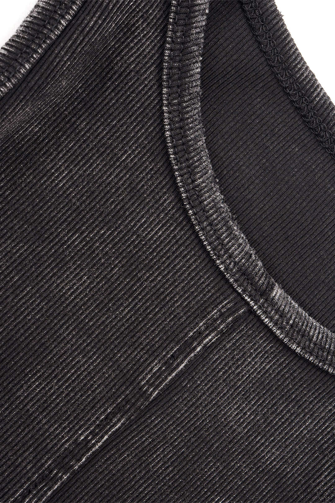 Binding Seam Detail Round Neck Tank Top