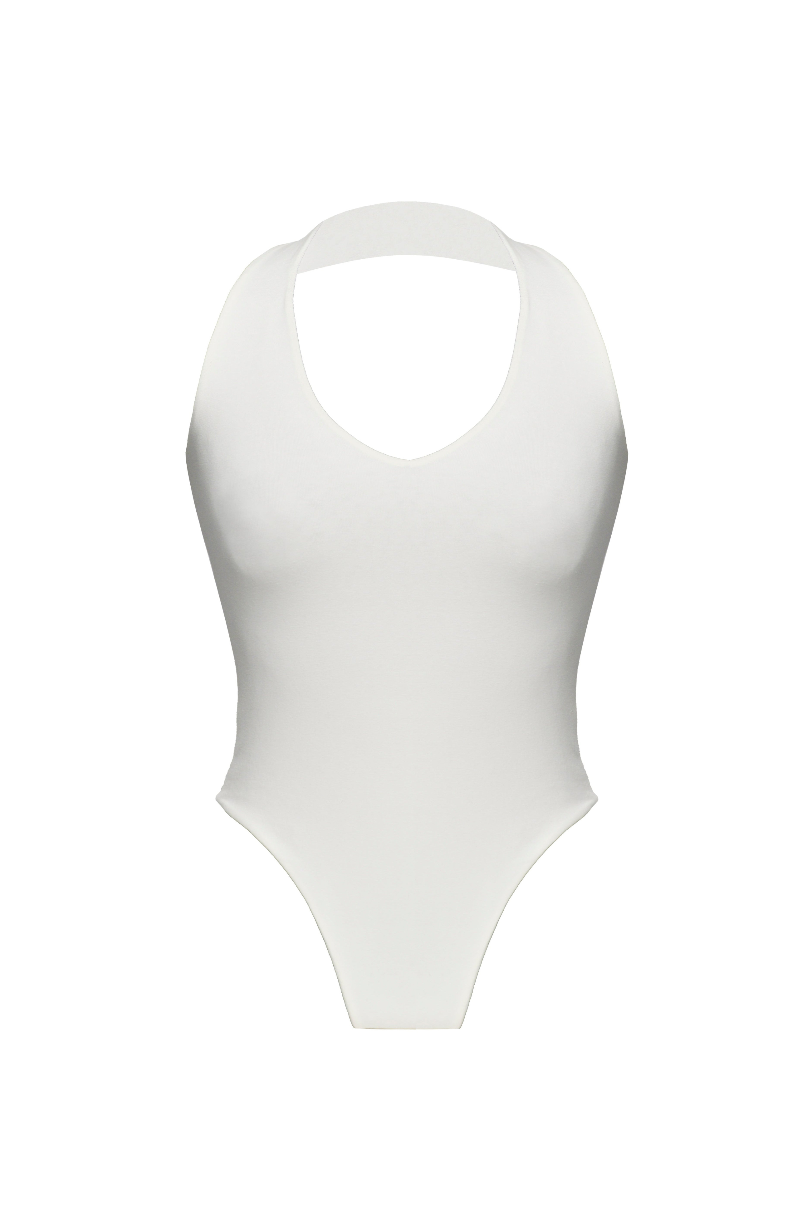 Cleo Plunge Halter Bodysuit