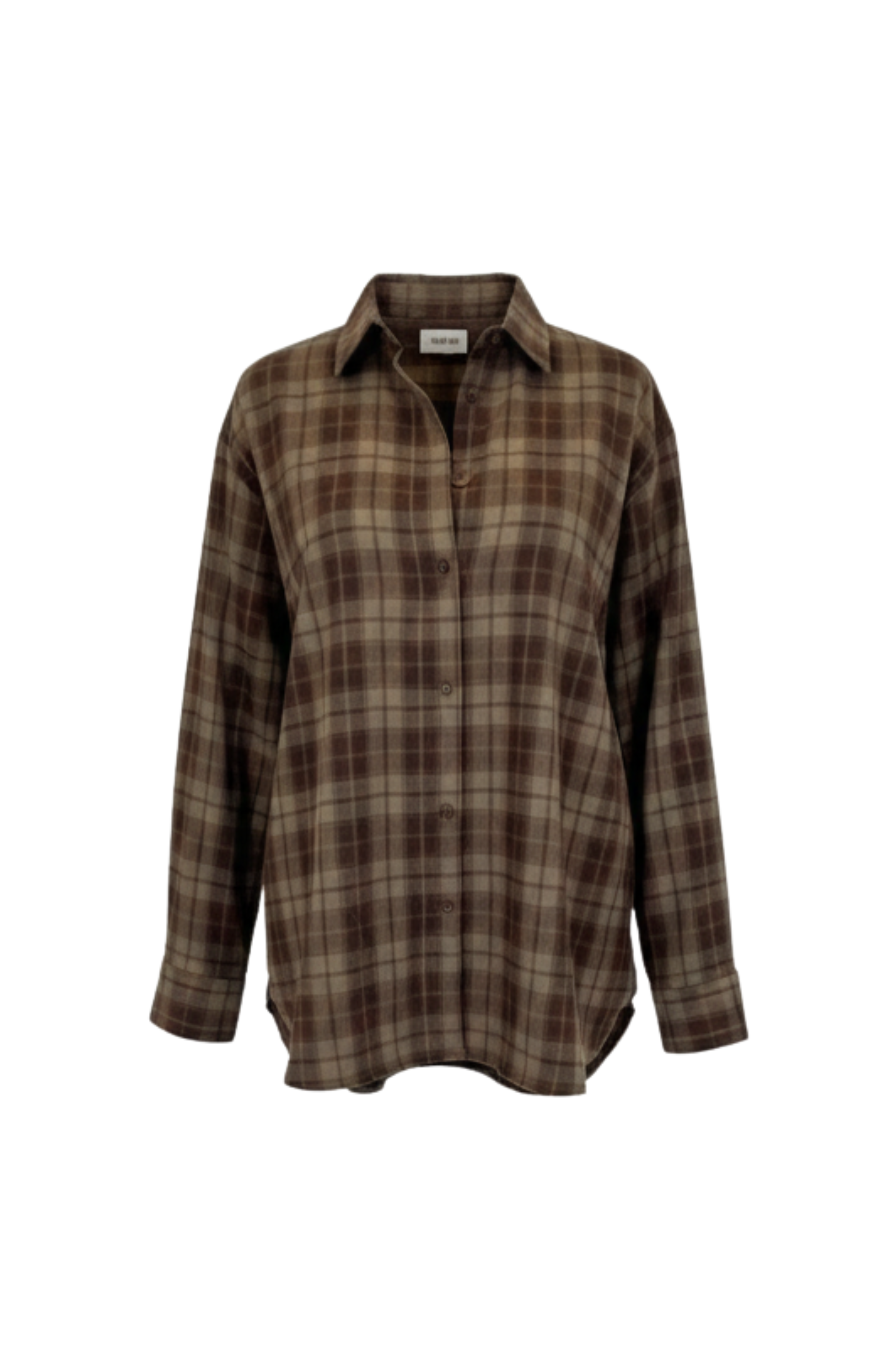 Women’s Fitted Plaid Button-Up Blouse – Timeless Checkered Design