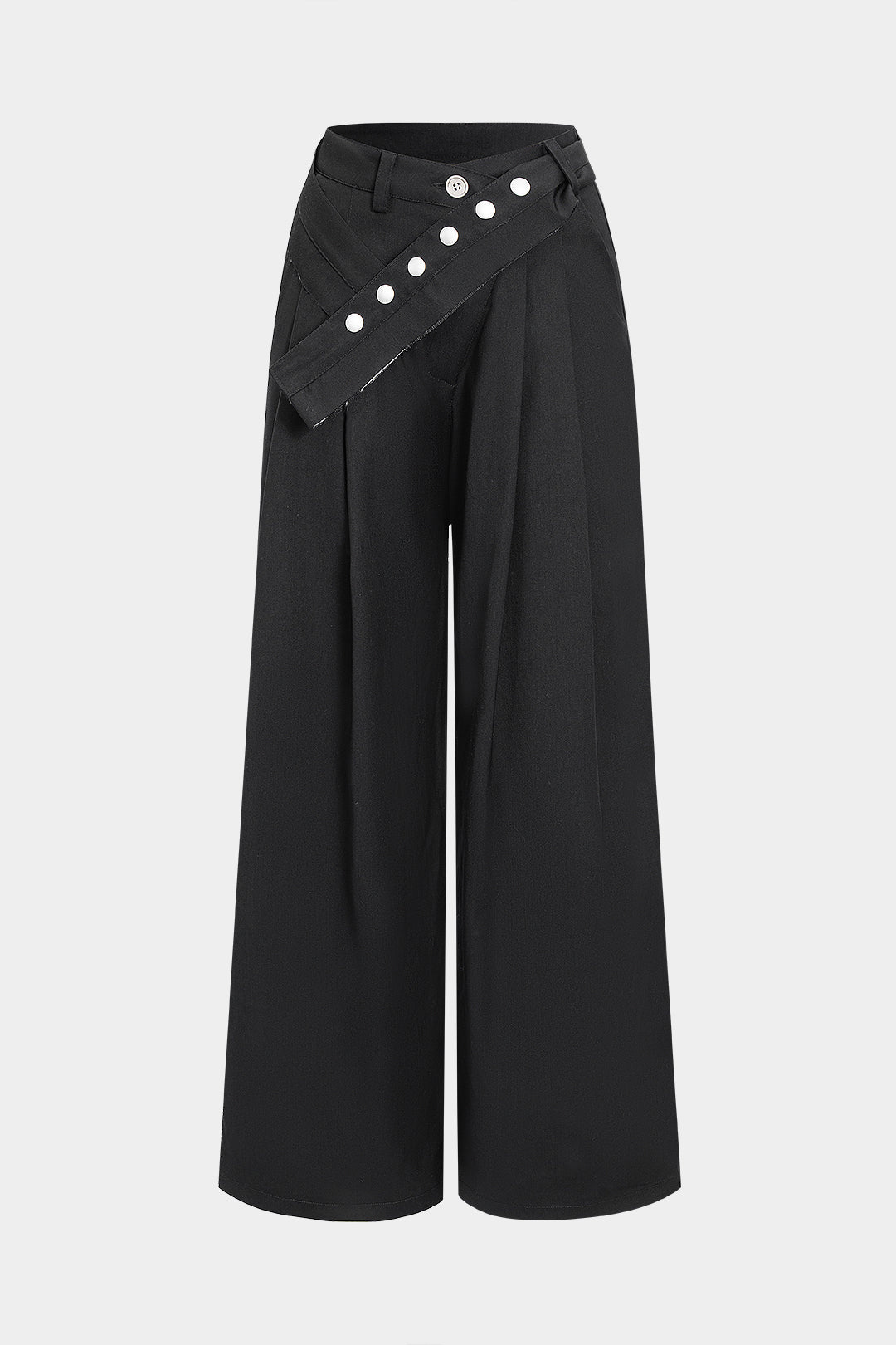 Asymmetrical Straight Leg Pants