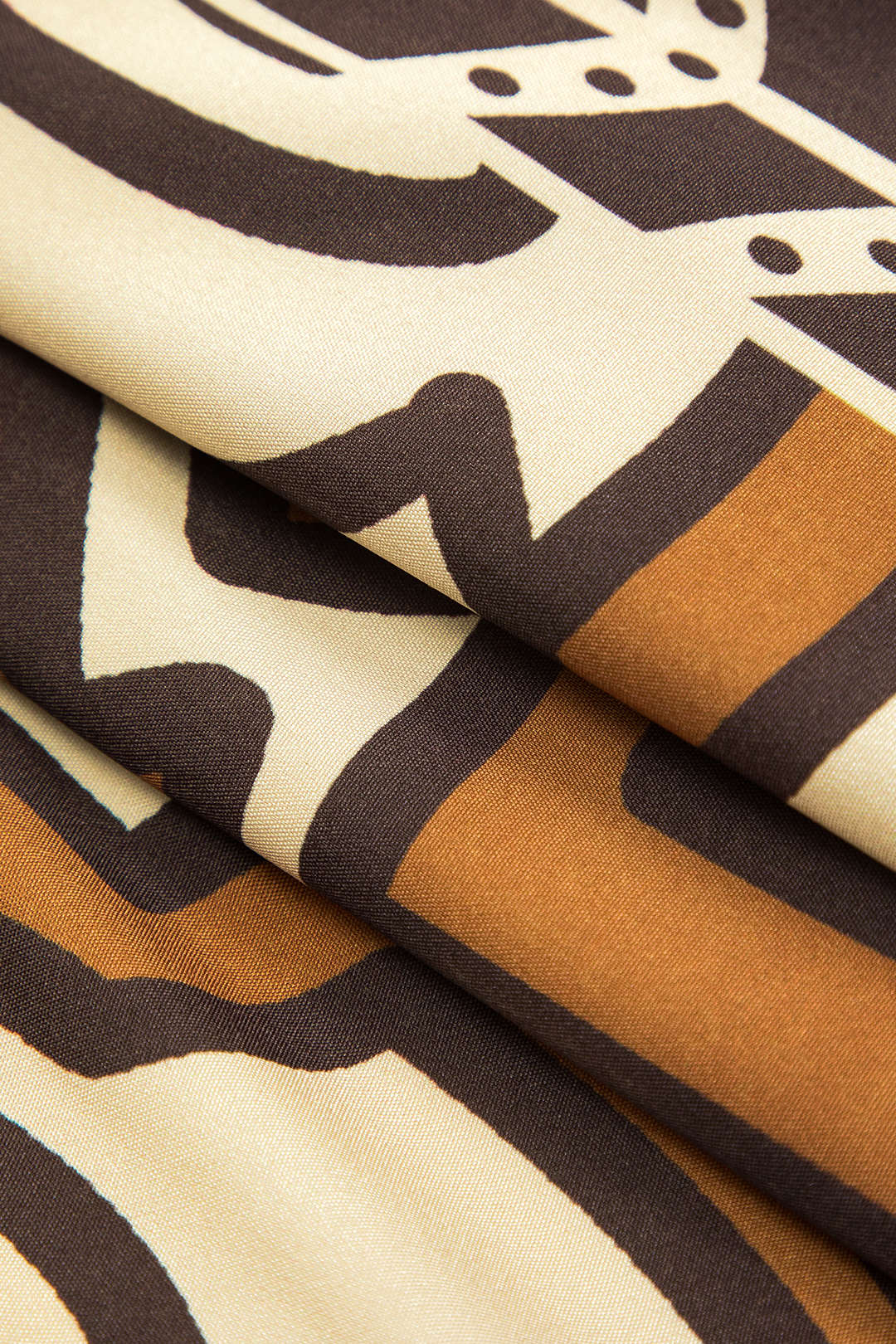 Bohemian print asymmetric zipper