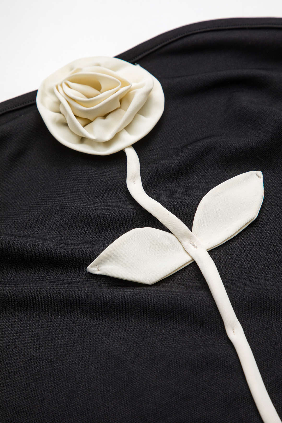 3D Flower Strapless Sleeveless Mini Dress