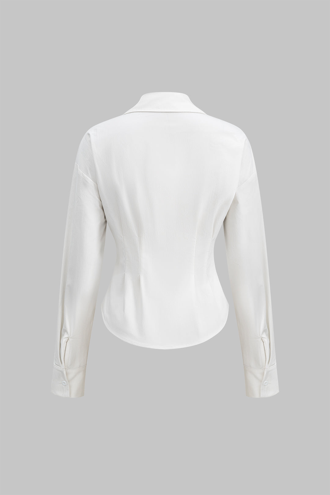 Long-sleeved shirt with abstract print