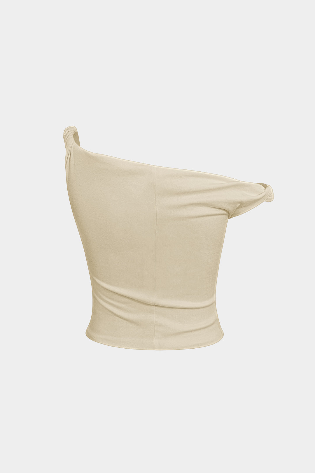 Eenvoudige asymmetrische twist mouwloze top