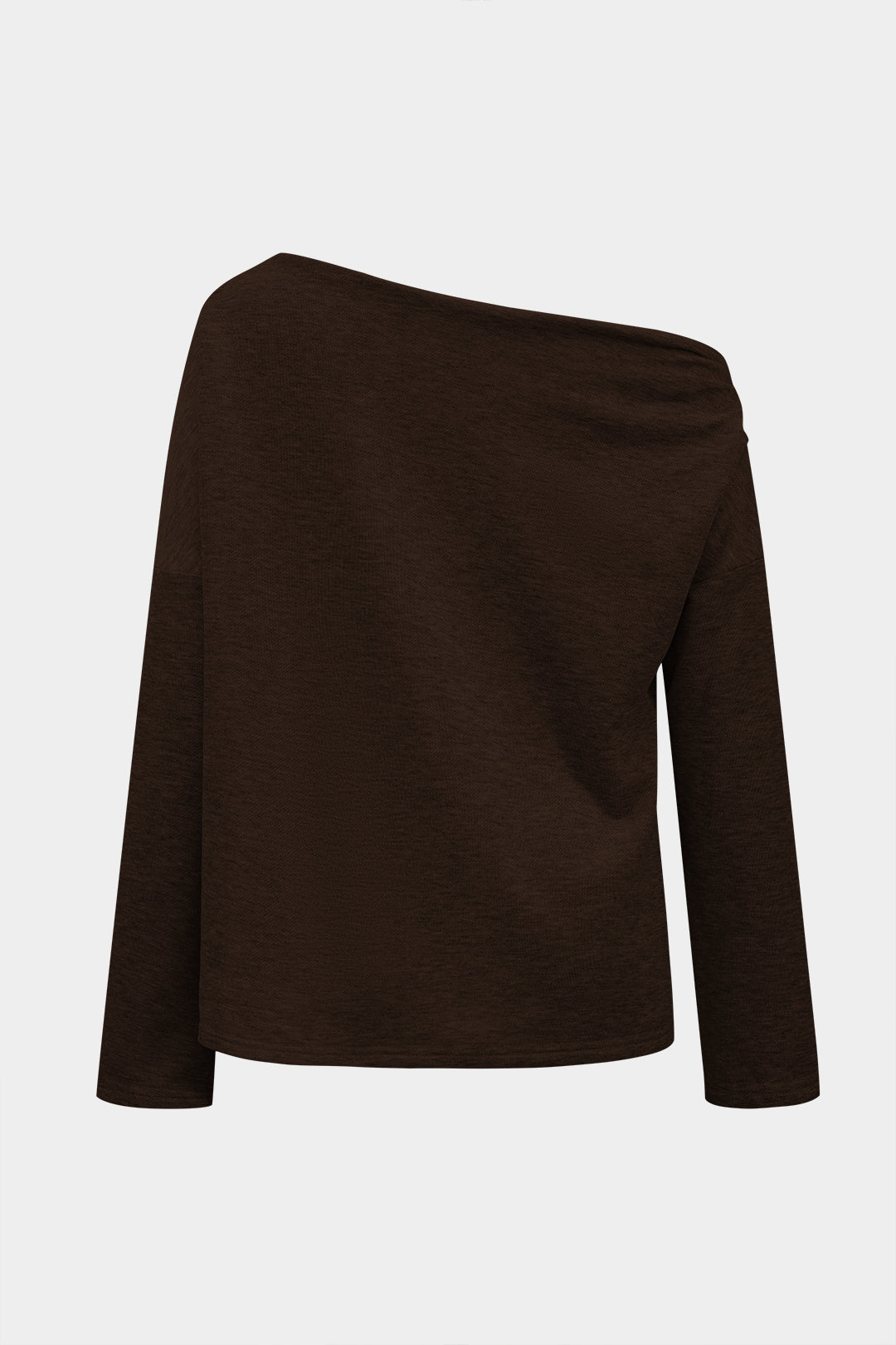 Asymmetrical long-sleeved T-shirt