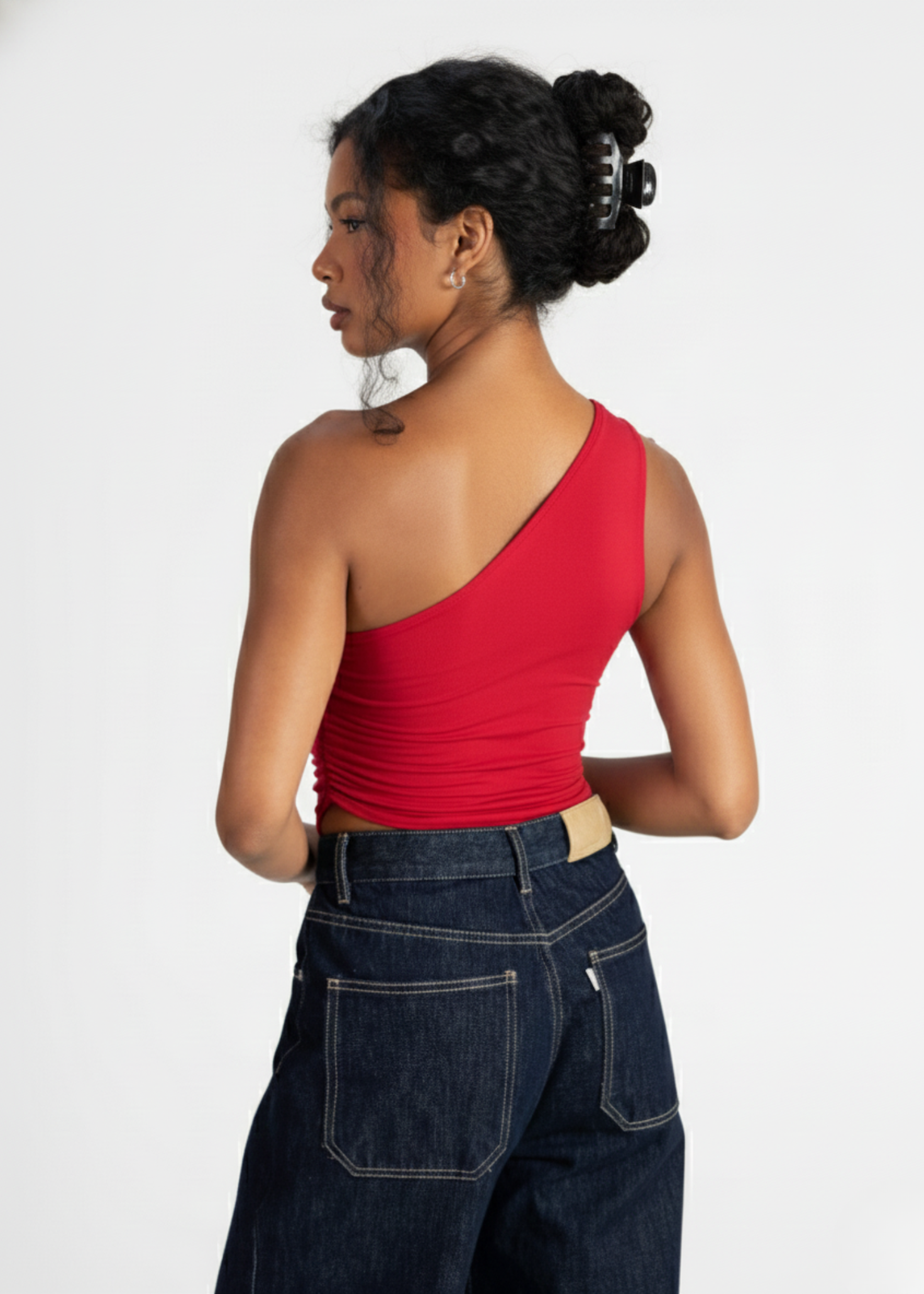 Anita One Shoulder Top - Off-White