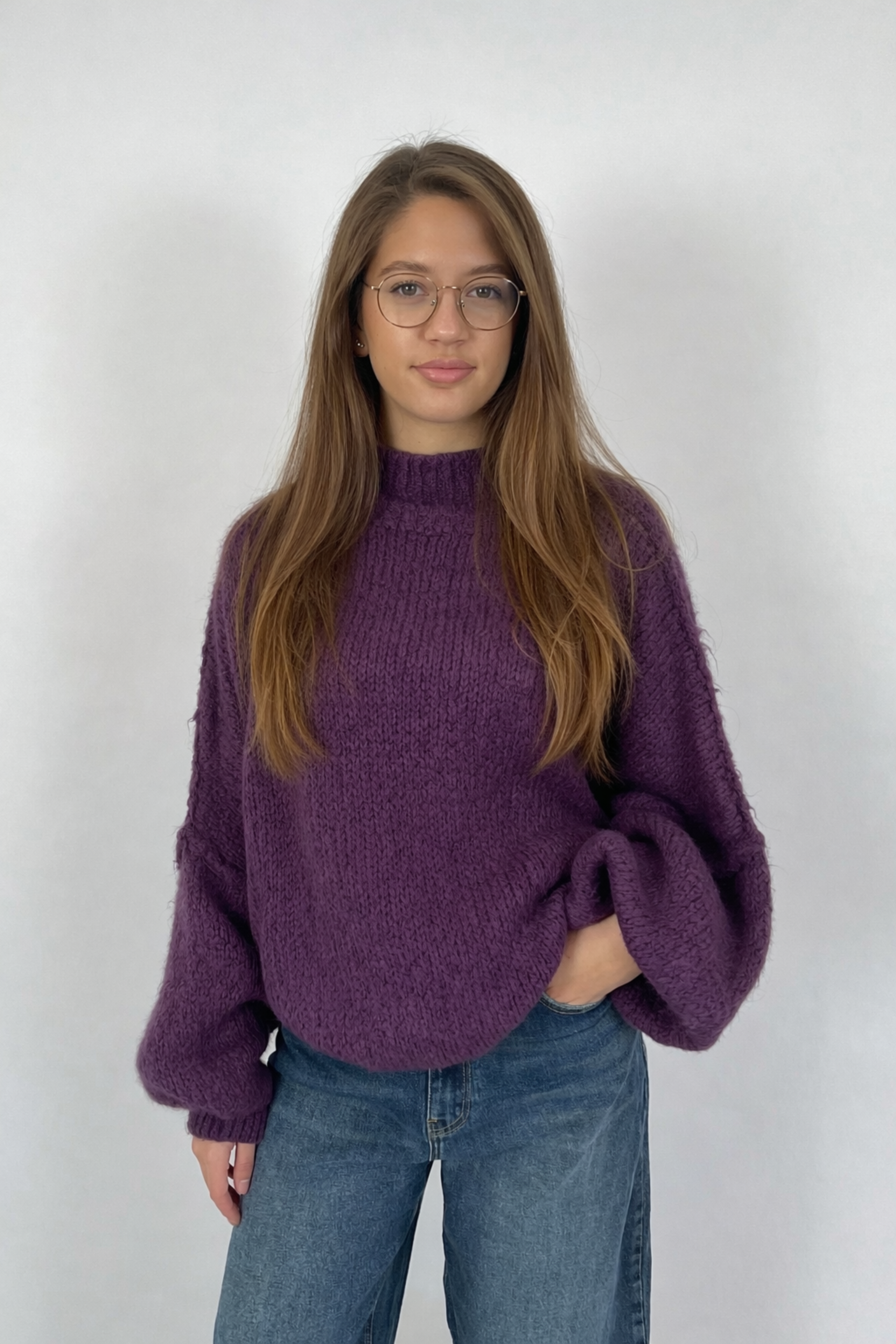 Women’s Oversized Knit Sweater – Cozy & Chunky with a Relaxed Fit