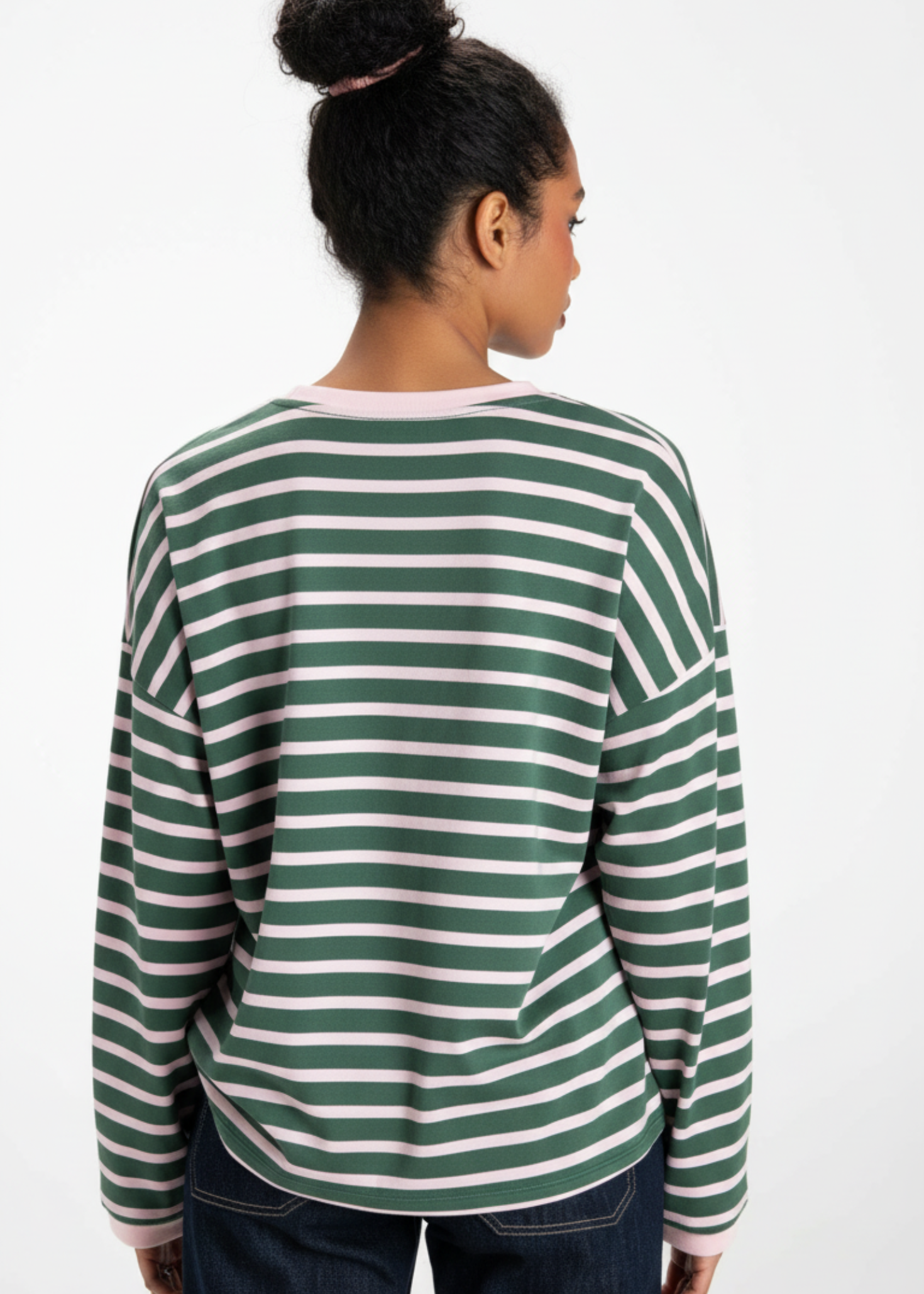 Atlas Oversized Striped Sweater - Brown & Blue