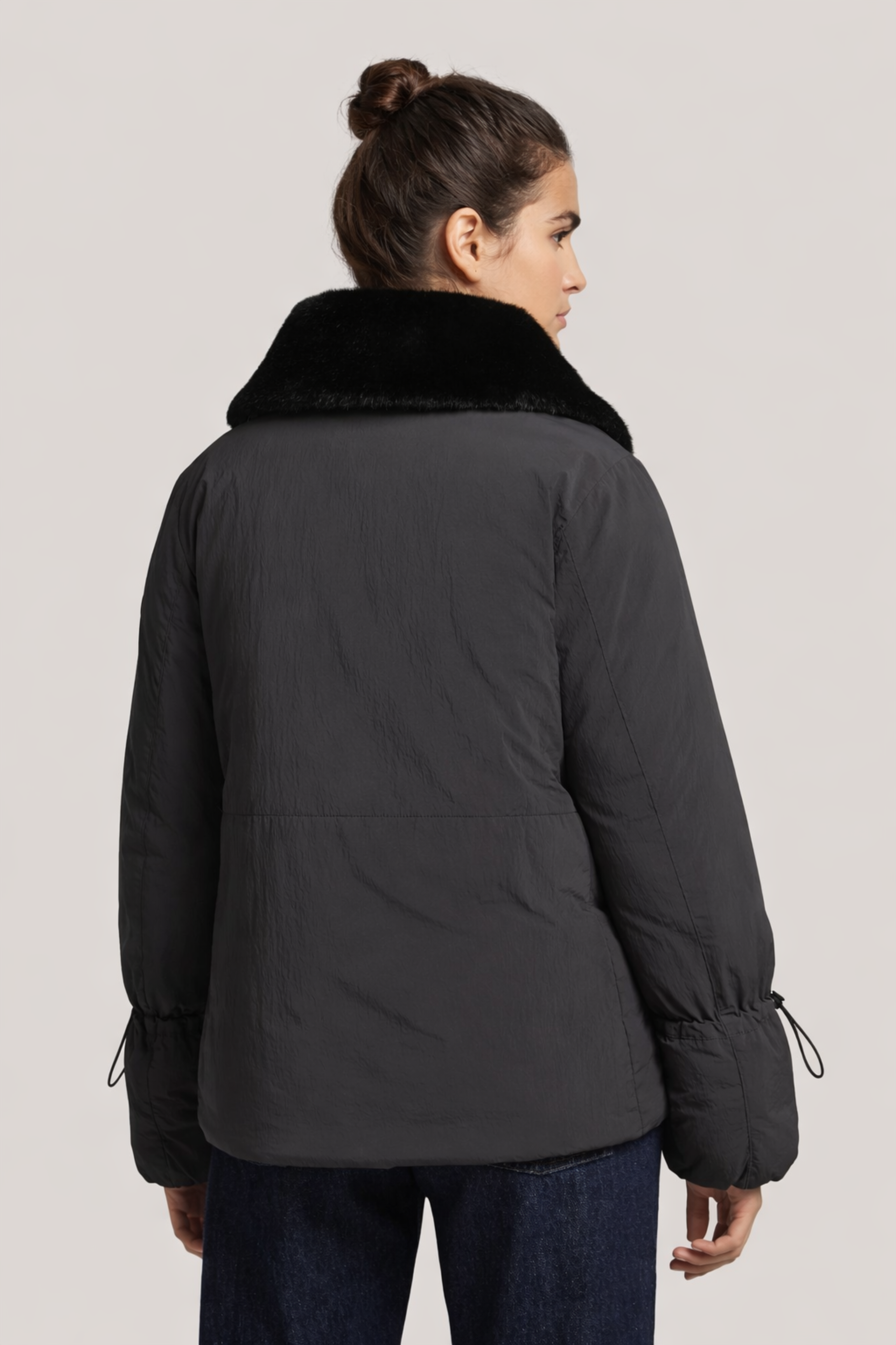 Arctic Luxe Women's Jacket – Eco-Friendly Faux Fur & Adjustable Fit