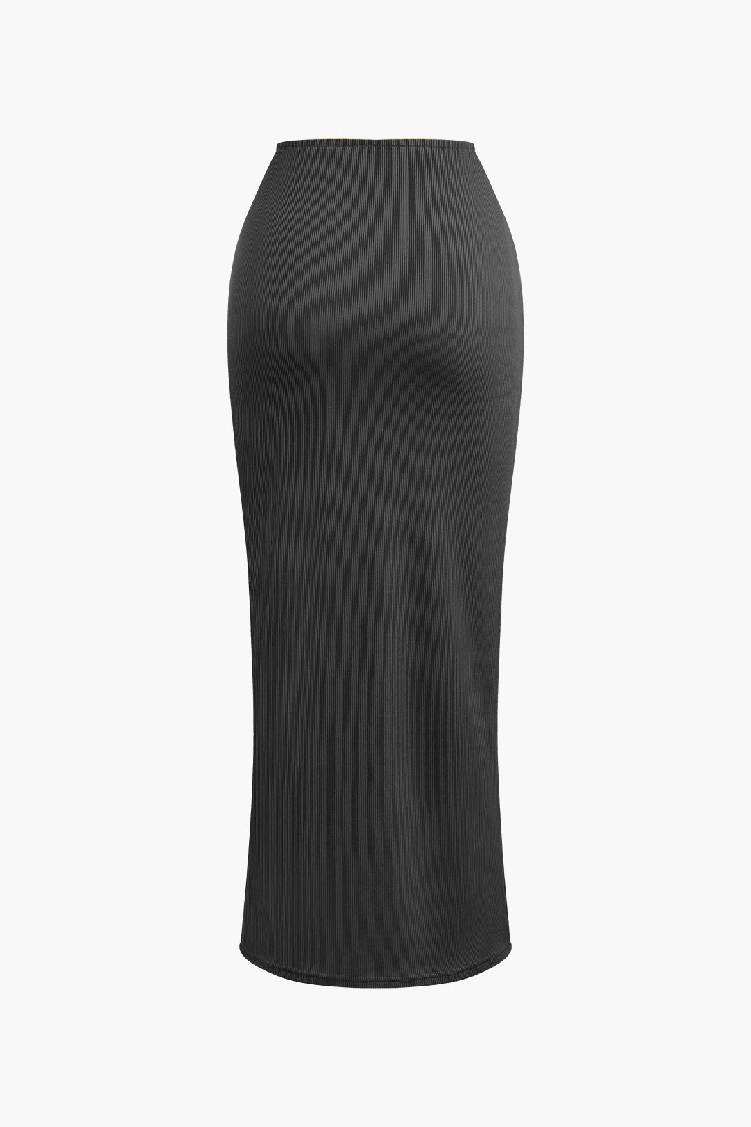 Asymmetric twist top and high-waisted maxi skirt set