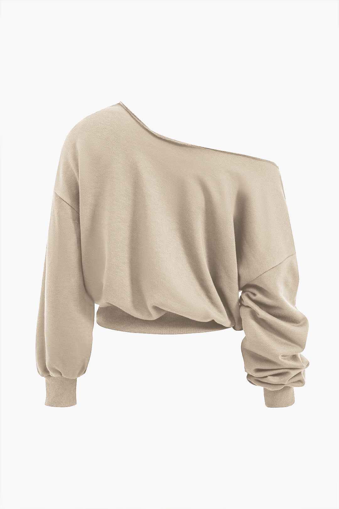 Asymmetric top and pants set