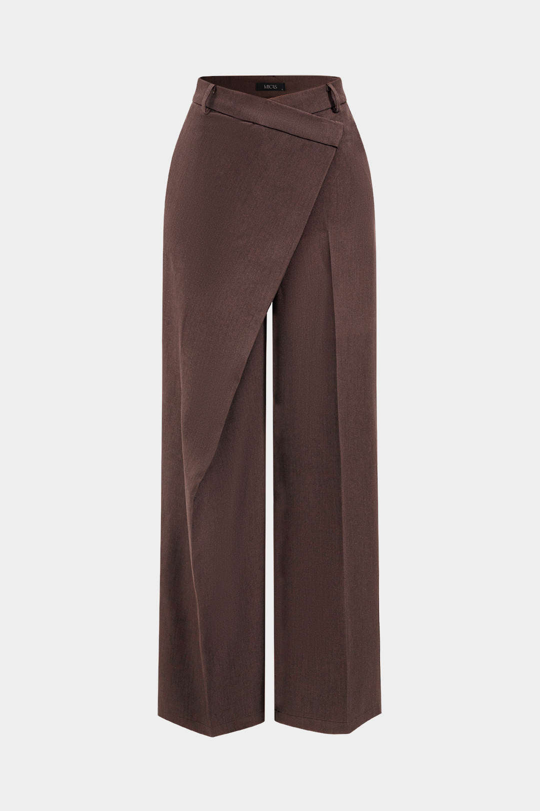 Asymmetrical leg trousers