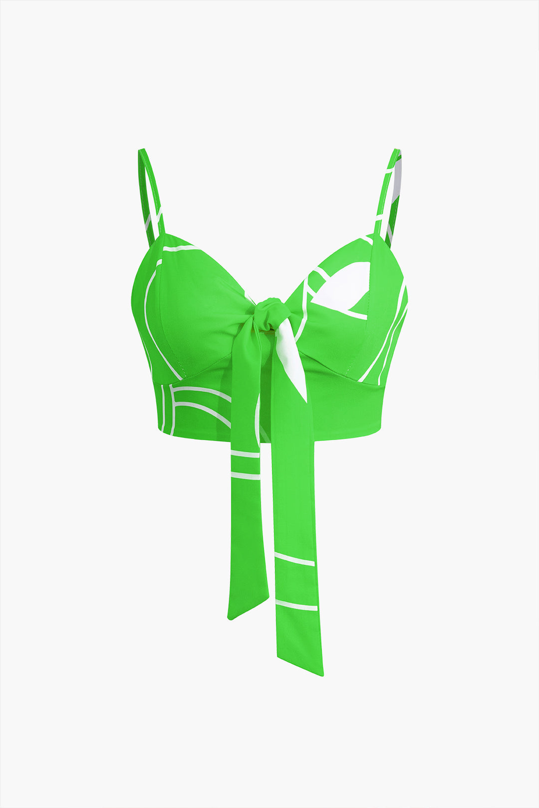 Bamboo leaf print cami top and pants set