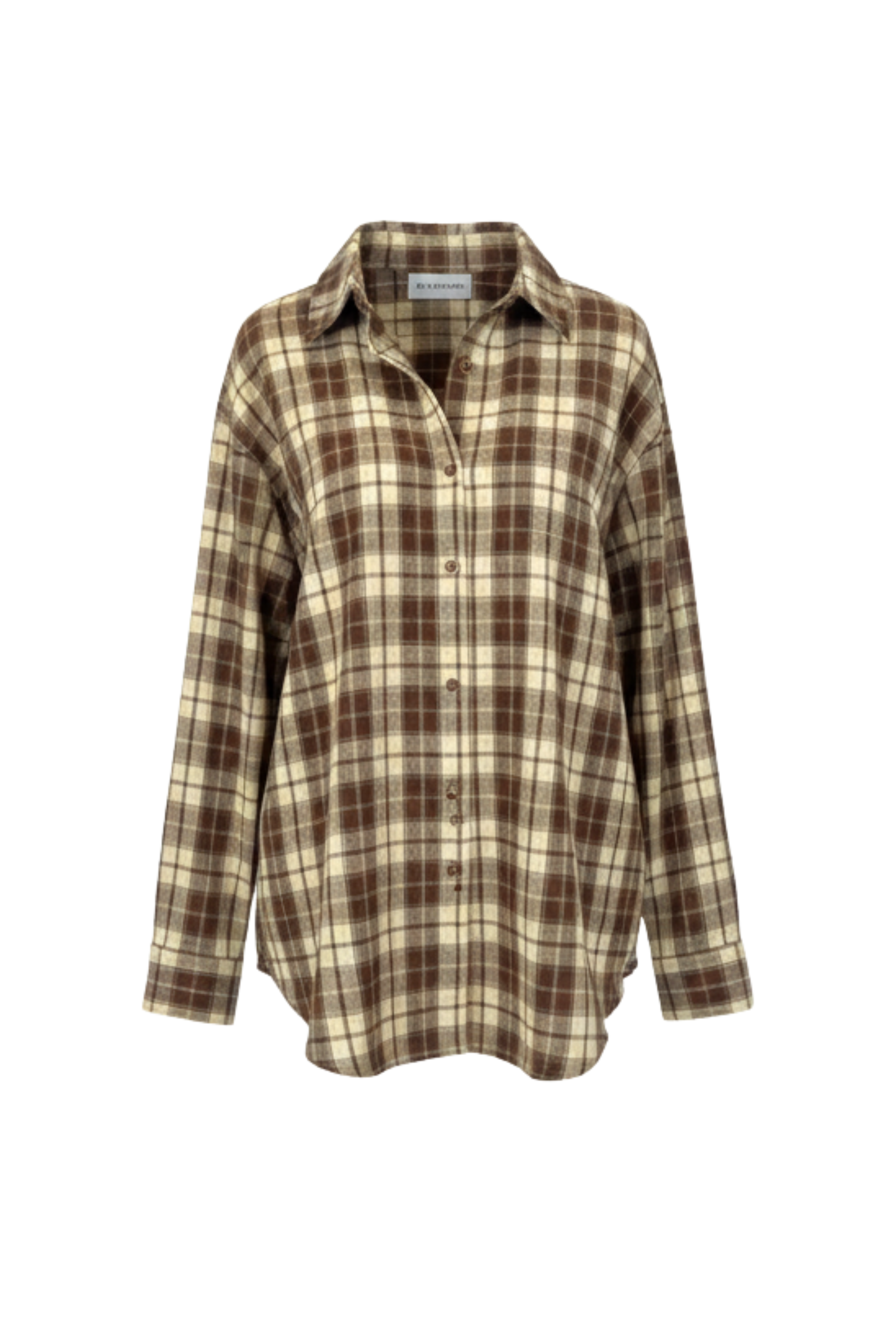 Women’s Fitted Plaid Button-Up Blouse – Timeless Checkered Design