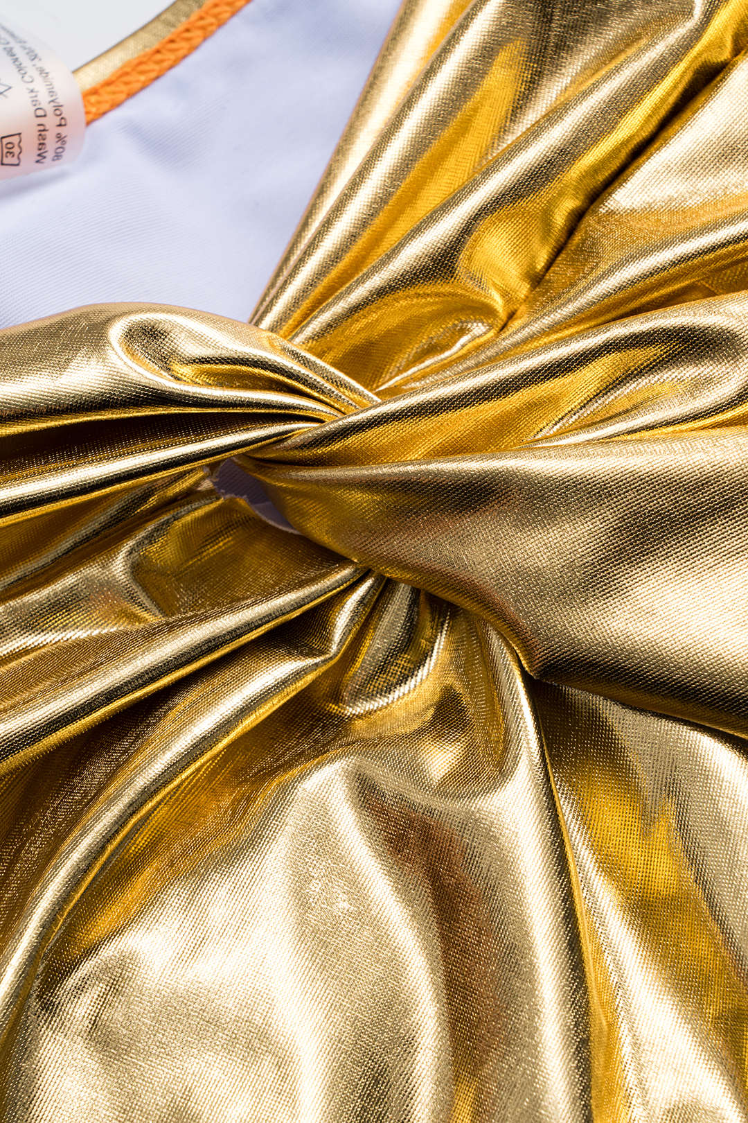 3D Flower Asymmetrical Swimsuit And Twist Knot Skirt Bikini Set