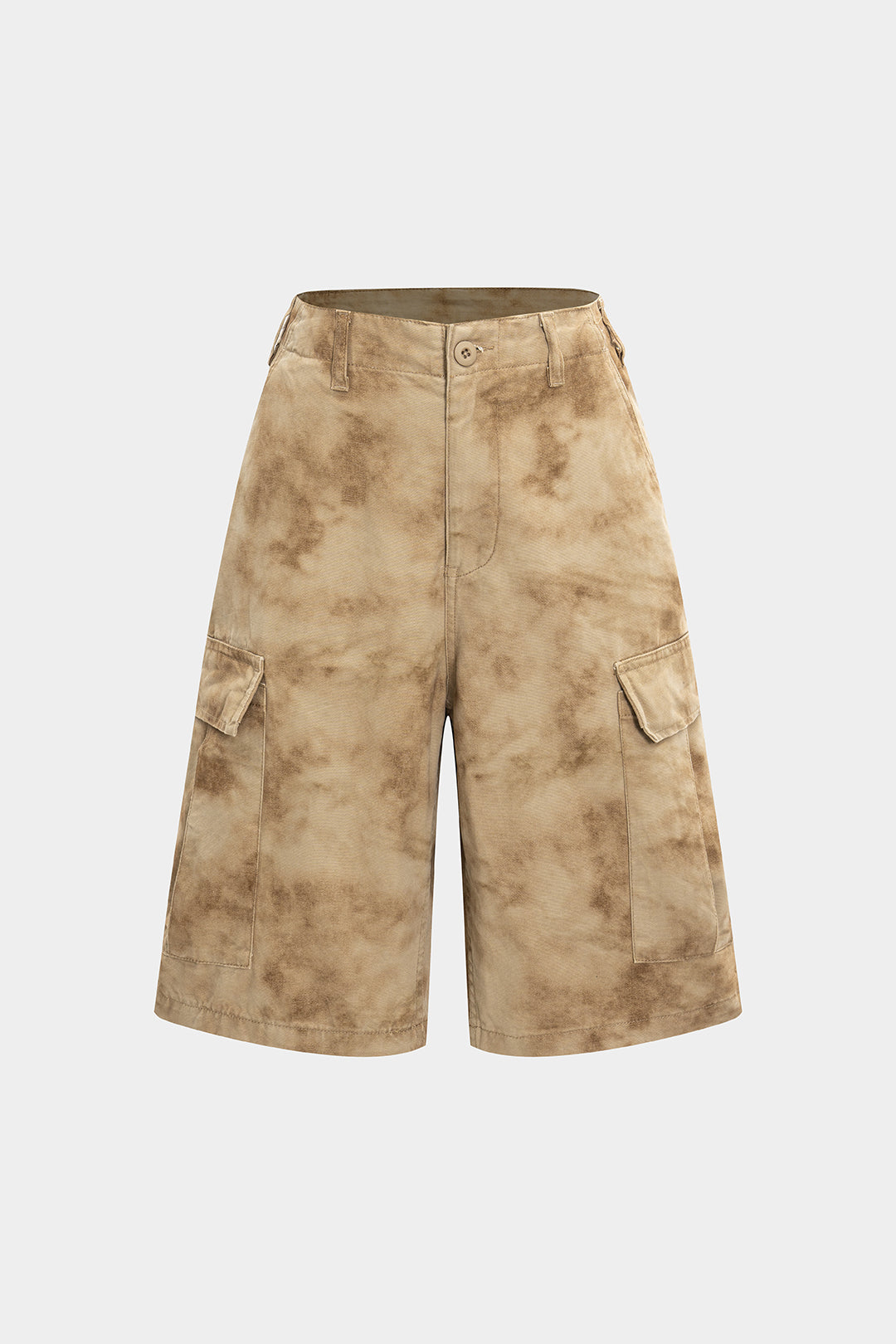 Abstract Print Pocket Shorts