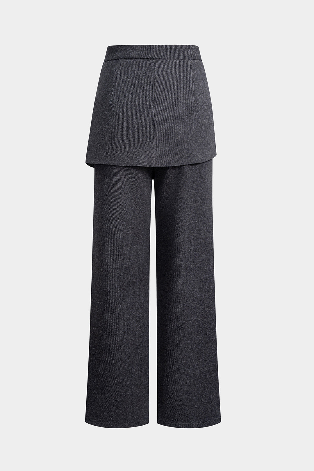 Women’s Asymmetrical Button Straight Leg Pants – Elegant Twill Cloth Design for Work & Daily Wear