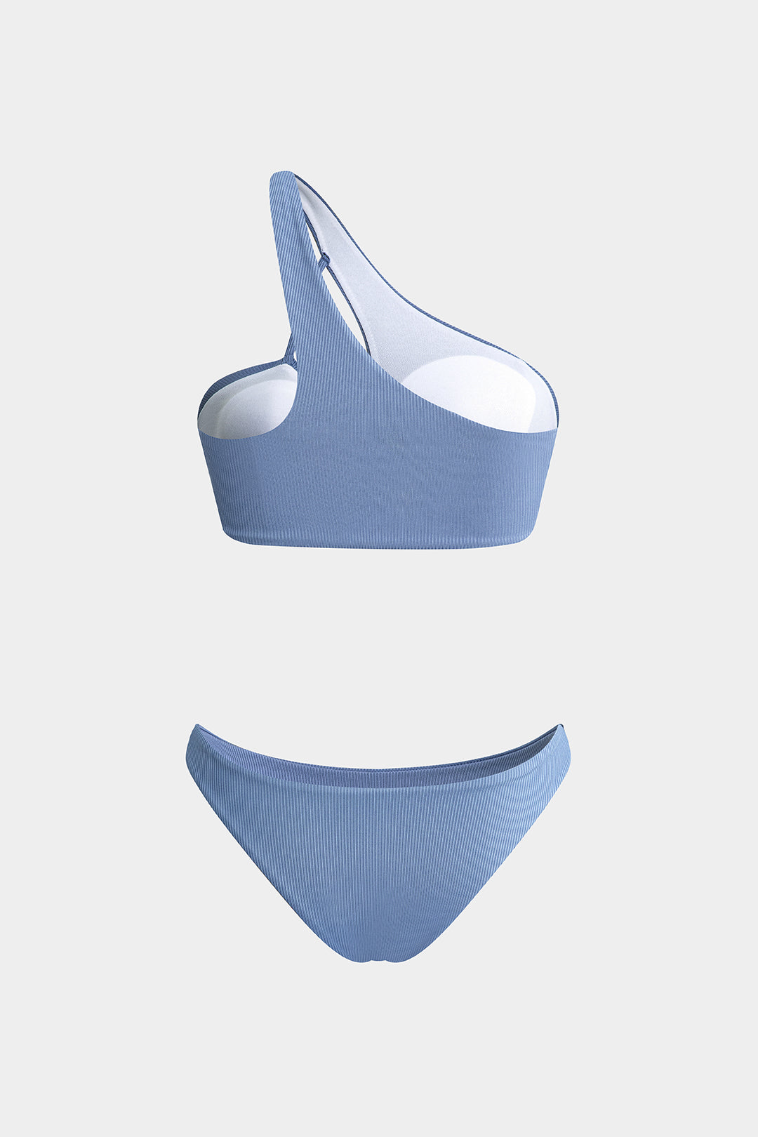 Asymmetric cross bikini set