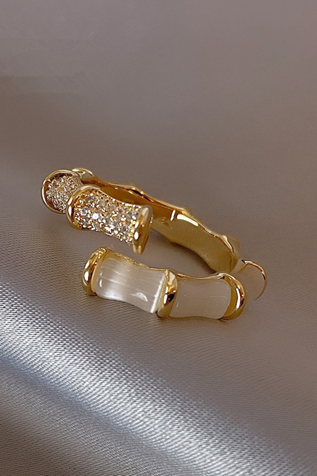 Bamboo joint design ring