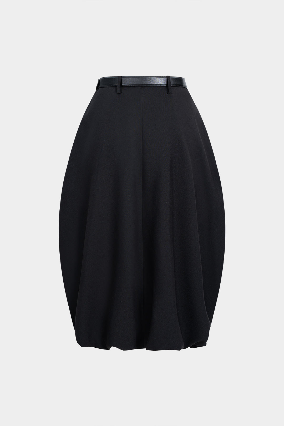 Belted Ruched Skirt