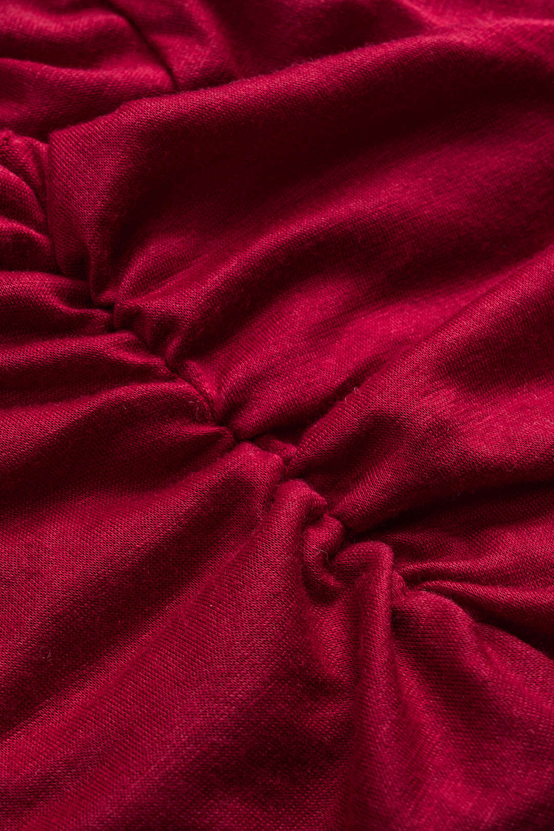 Asymmetrical Crossed Ruched Tank Top