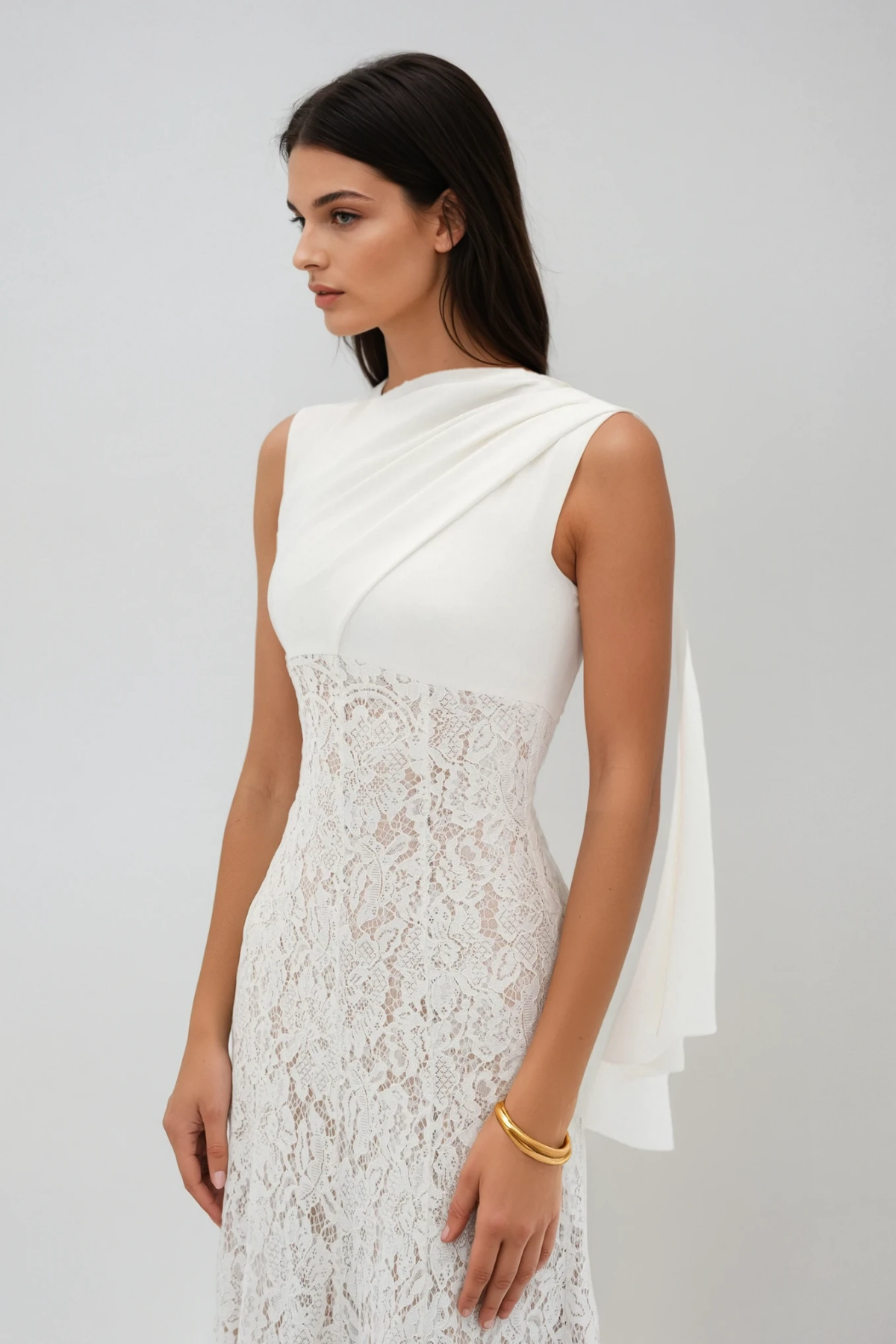 Daryna Sleeveless Lace Maxi Dress