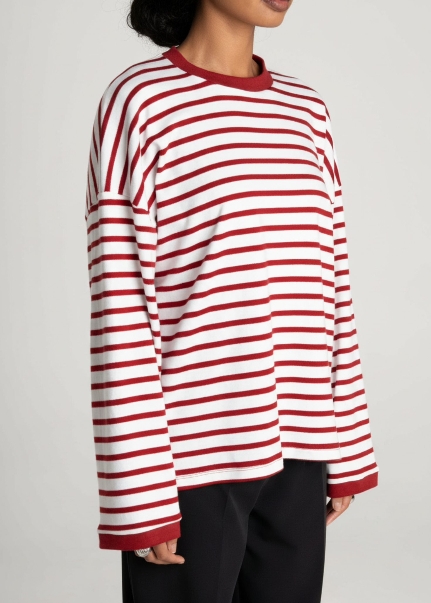 Atlas Oversized Striped Sweater - Brown & Blue