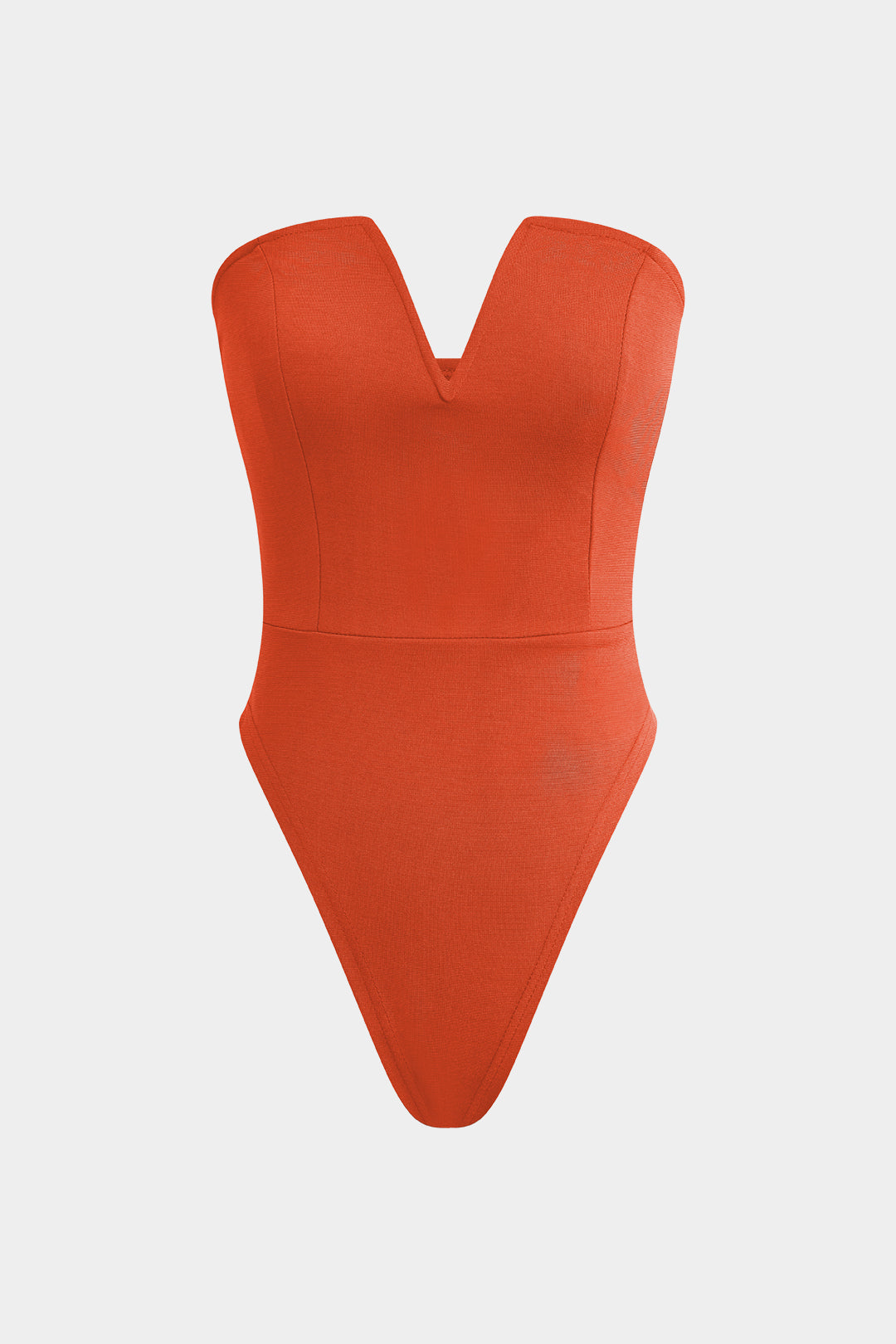 Basic V-neck strapless Bodysuit