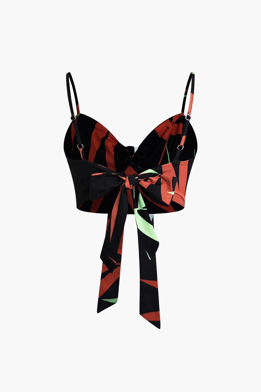 Bamboo leaf print cami top and pants set