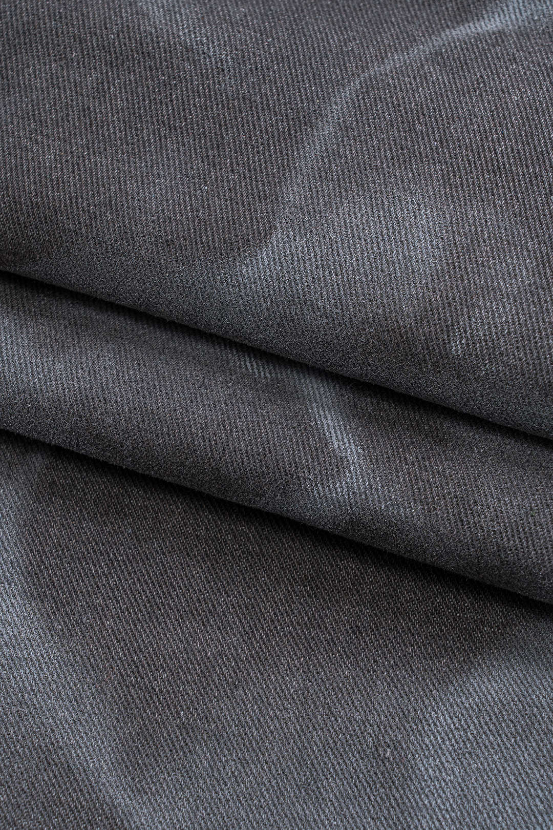 Abstract print denim barrel jeans