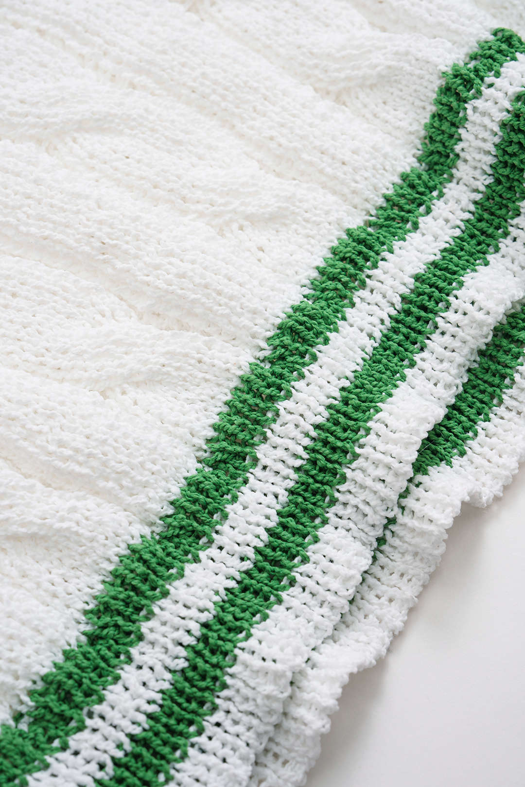 Basic contrast knitted skirt