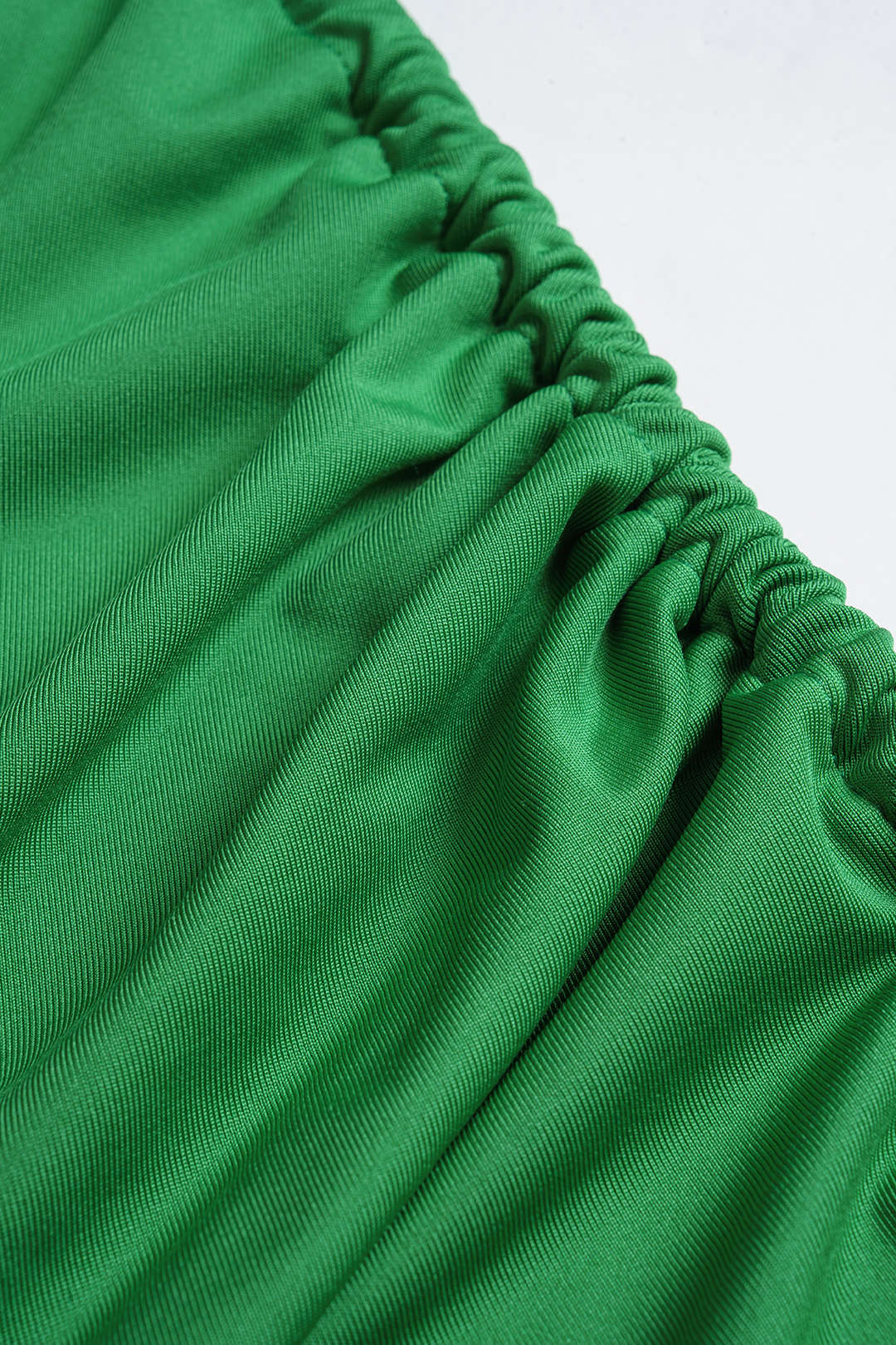 Asymmetric ruffle tank top and tie-up slit skirt set